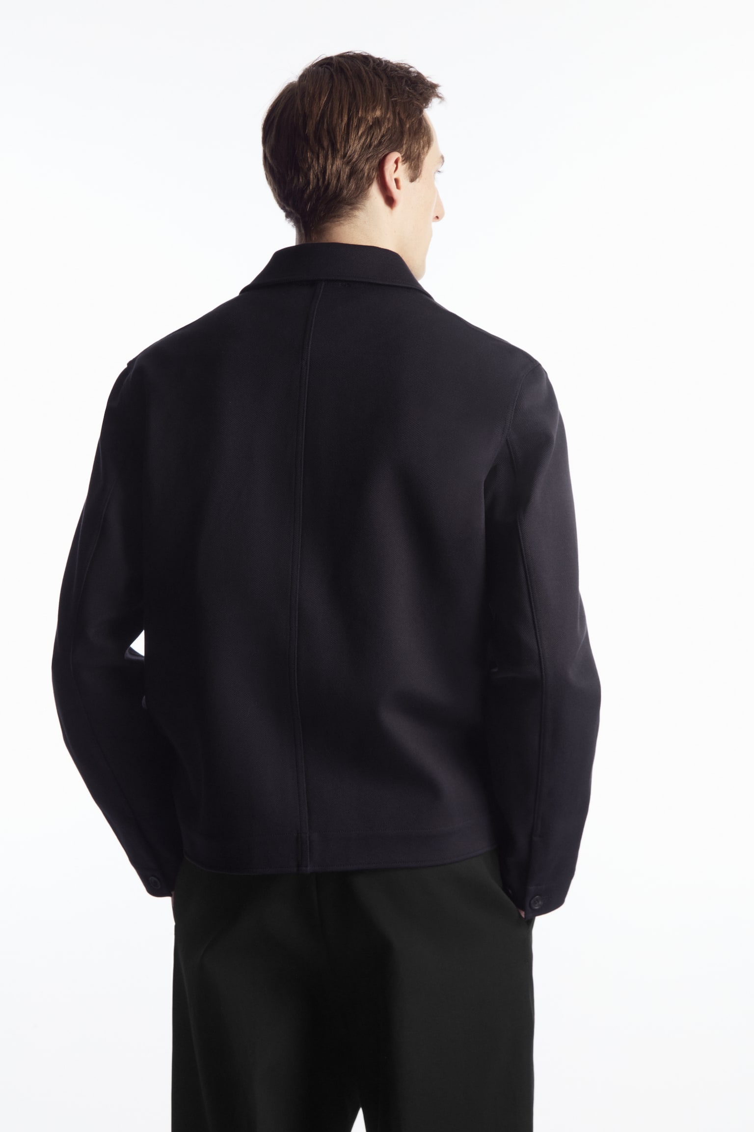 TWILL UTILITY JACKET - NAVY/BLACK/OFF-WHITE - 4