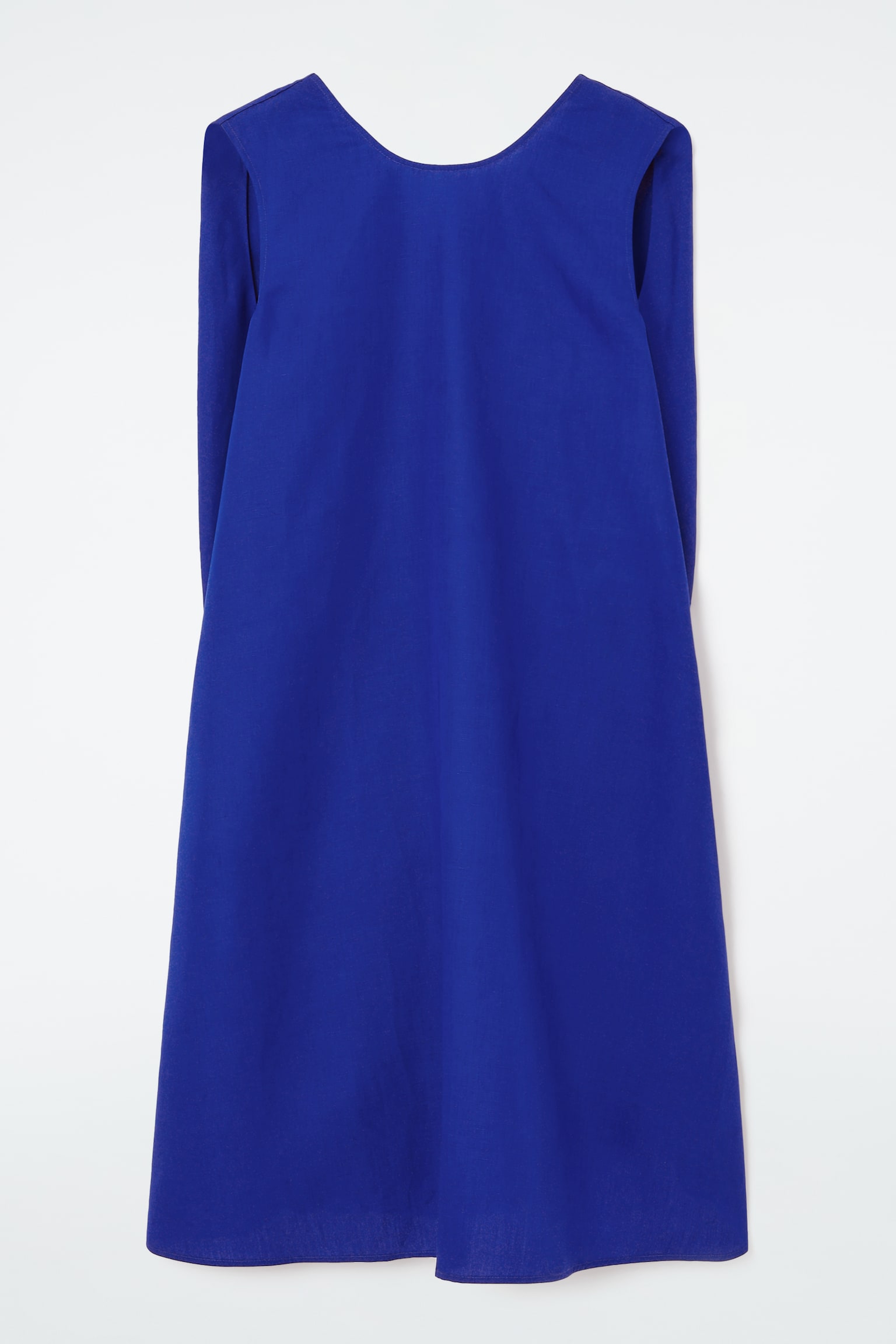 TWIST-DETAIL MINI DRESS - BRIGHT BLUE/BLACK - 2