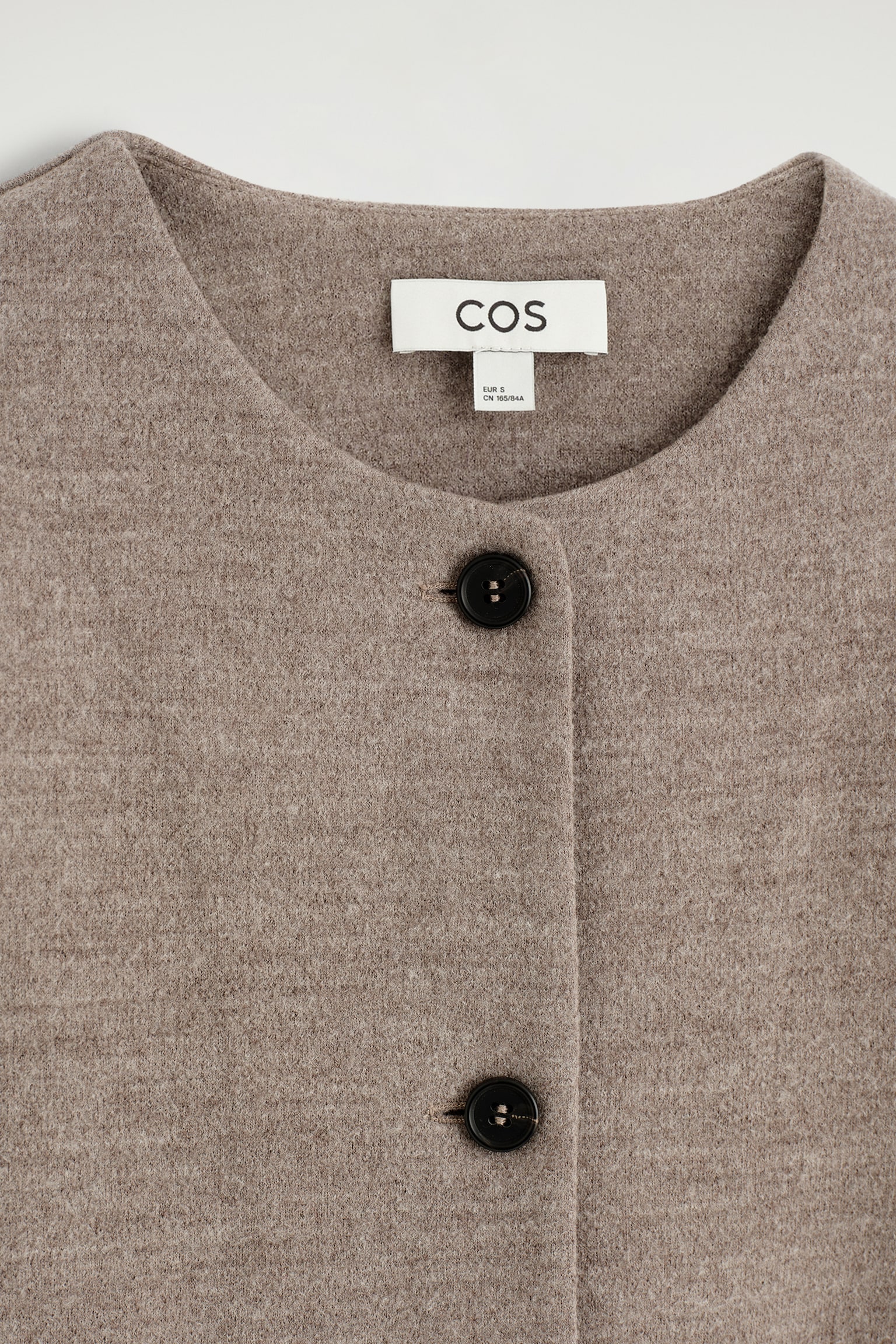 STRICKJACKE AUS KOCHWOLLE - BEIGE MELIERT - 7