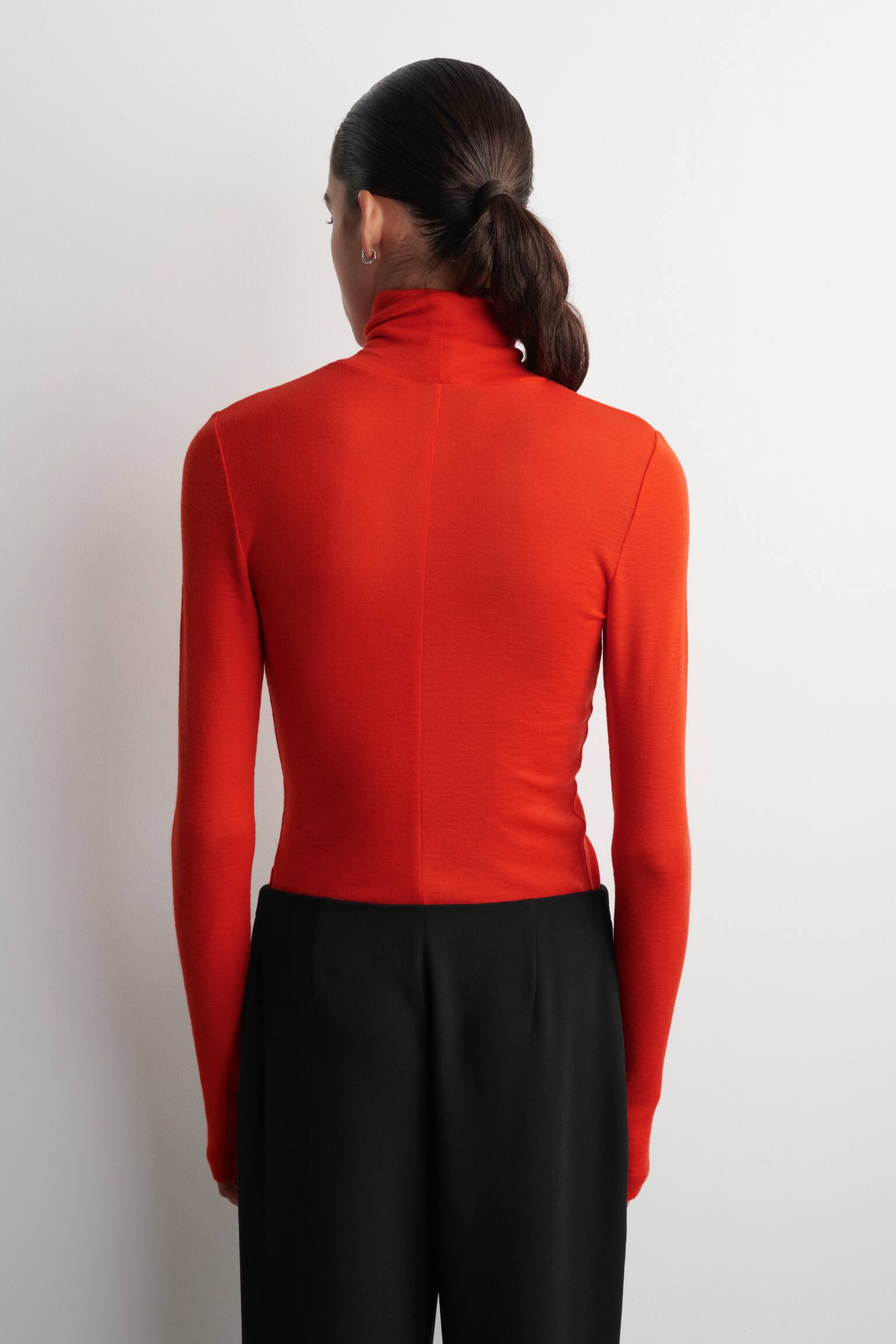 POLOJUMPER I REN ULL - ORANGE - 6