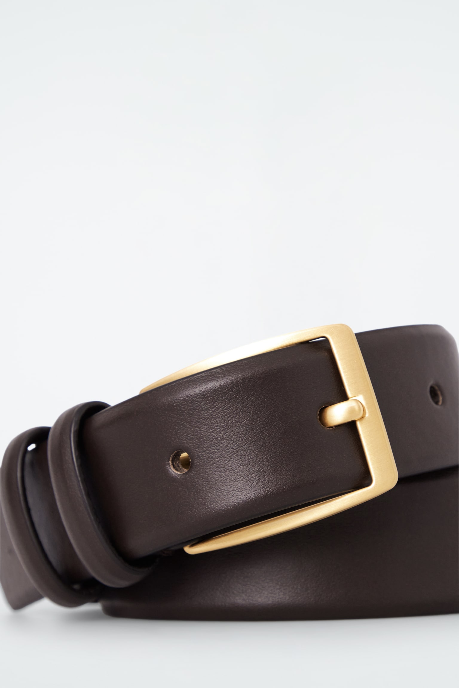 CLASSIC LEATHER BELT - DARK BROWN/BLACK/BLACK/BROWN - 3