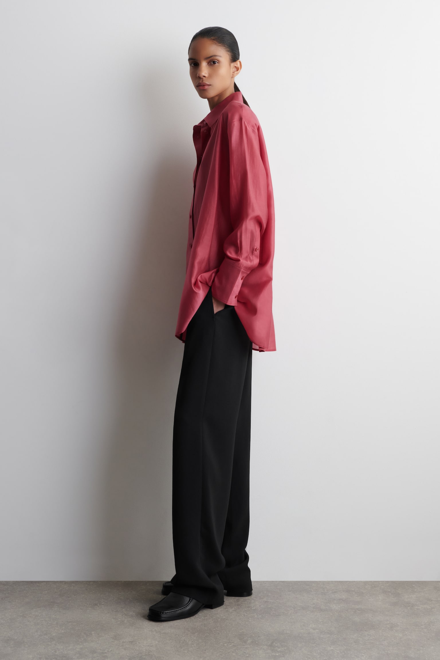 CHEMISE DIAPHANE - Rose foncé - 3