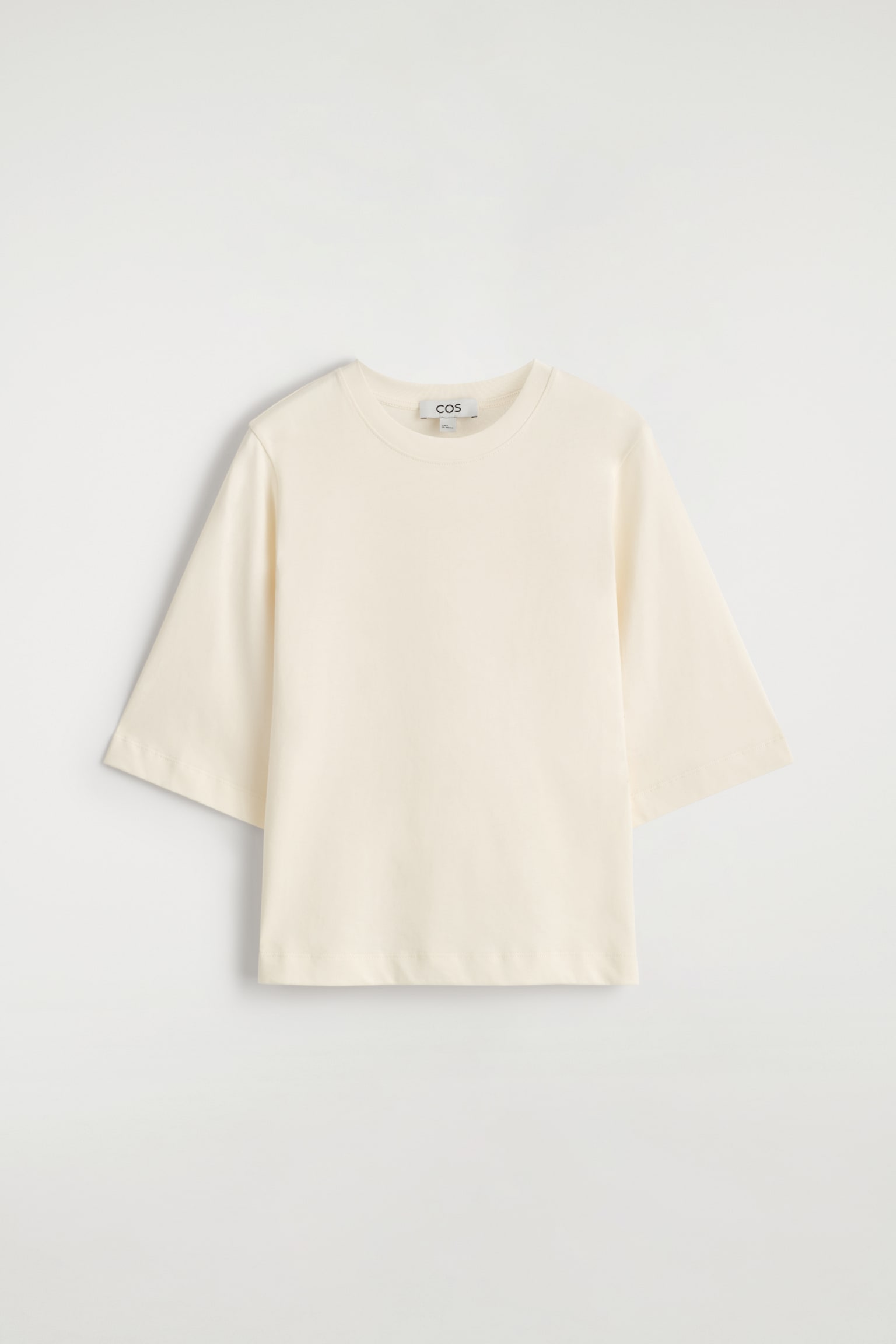 Katoenen T-shirt - Crème/DONKERBRUIN/Wit / Rood / Gestreept - 2