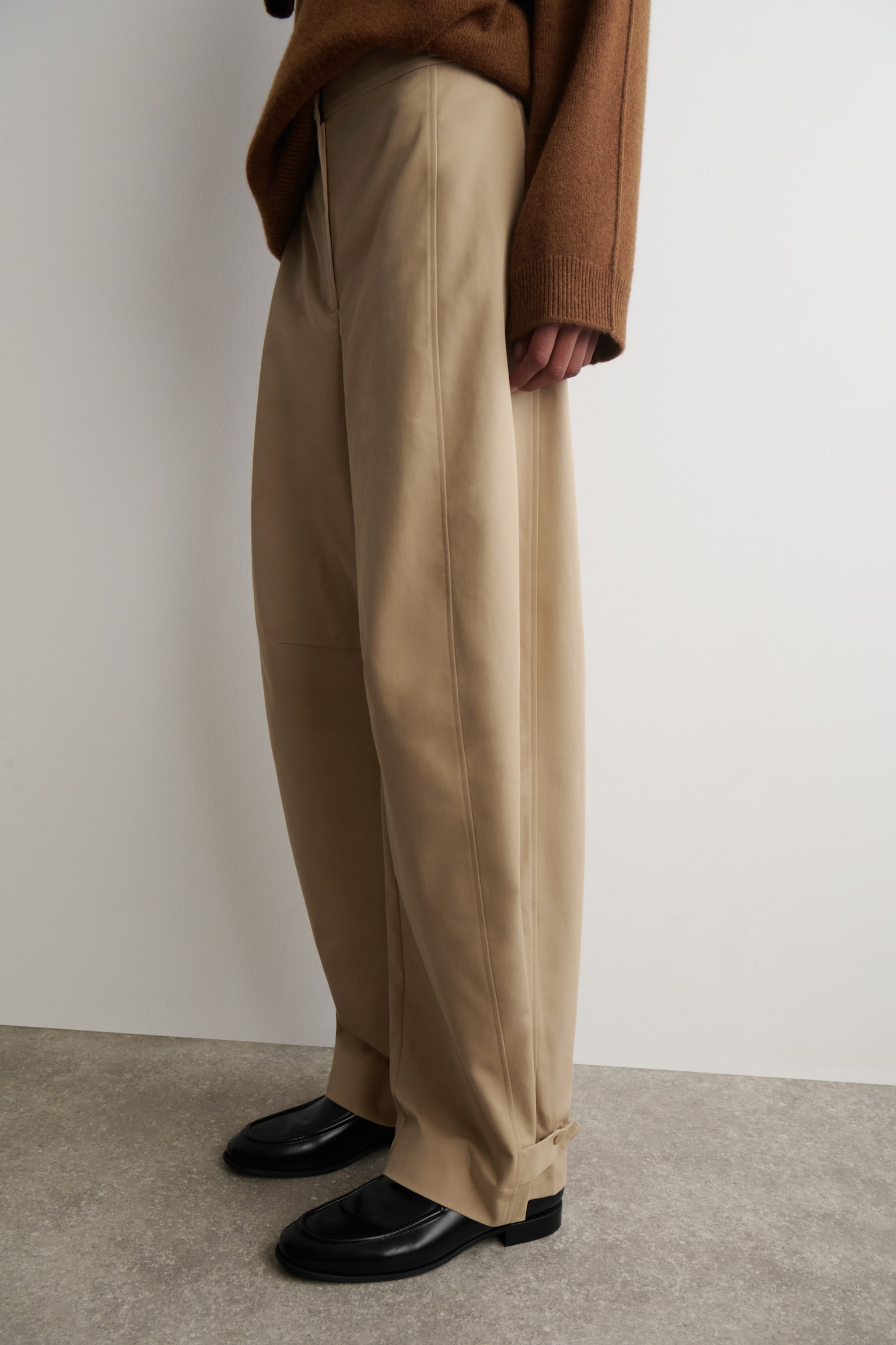 UTILITY-HOSE MIT BARREL-BEIN - BEIGE - 5