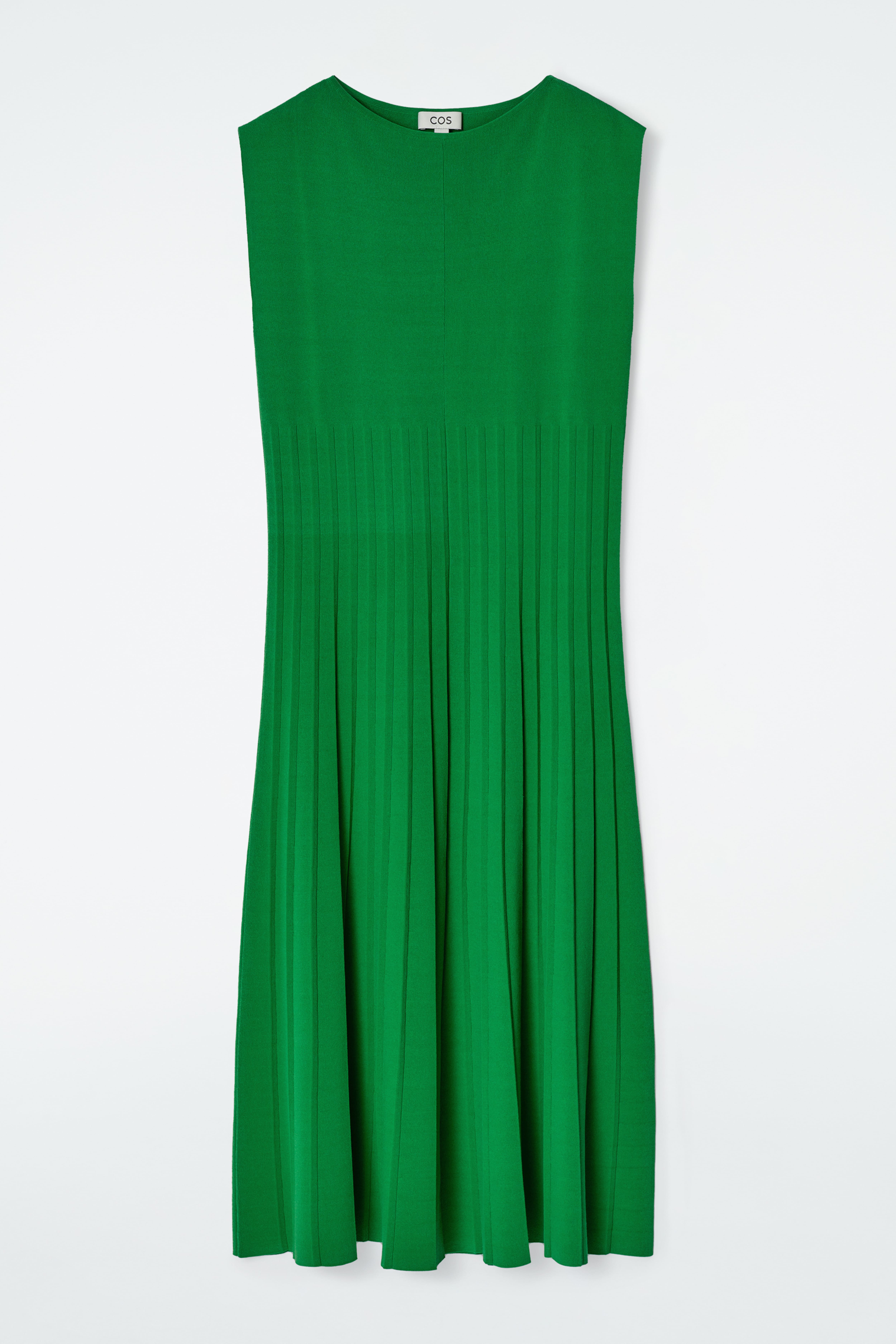 ABITO MAXI PLISSETTATO IN MAGLIA VERDE DONNA H M IT