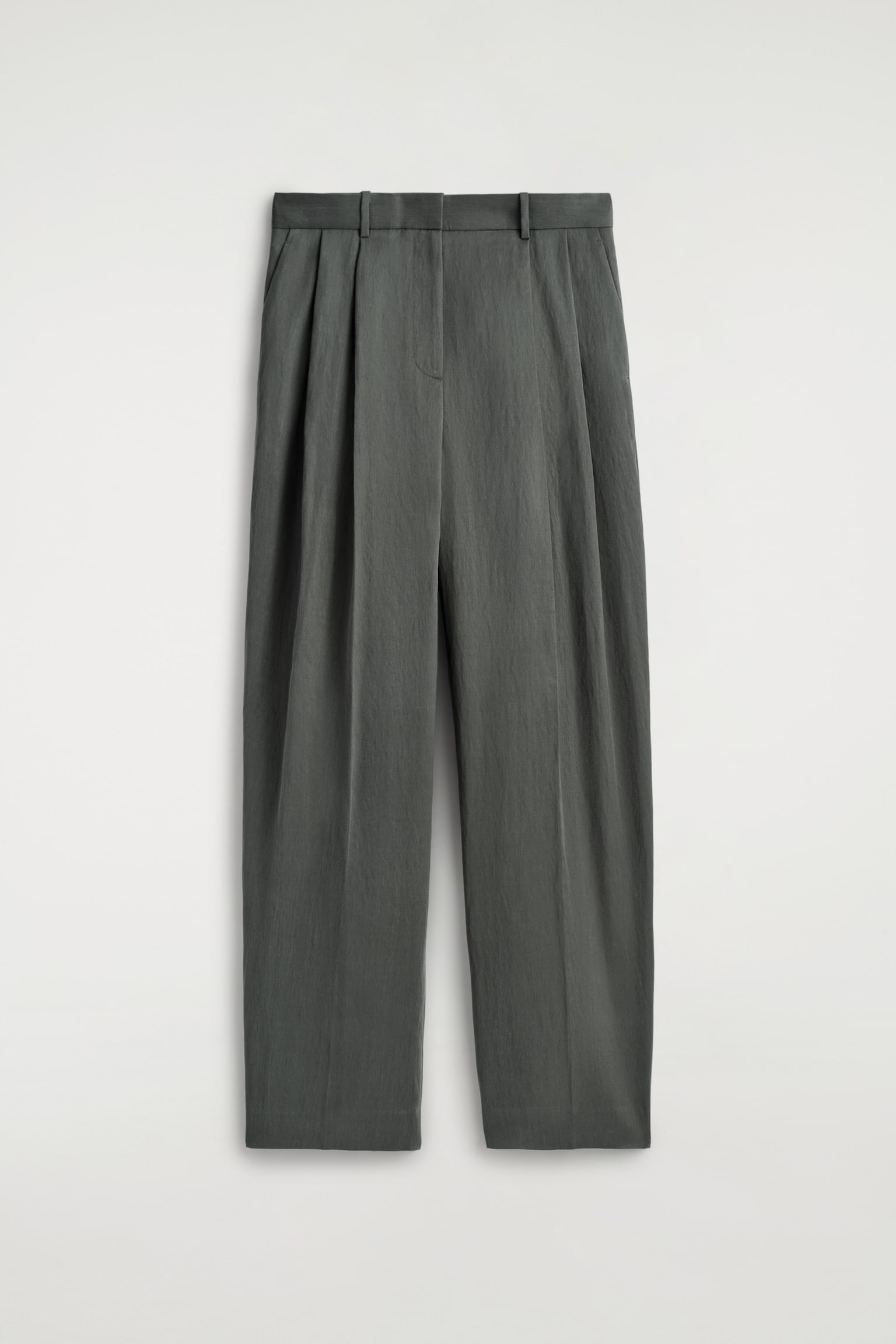 PANTALONI LARGI CU PICIOARE FLUIDE ȘI CROIALĂ LEJERĂ - GRI ÎNCHIS/BURGUNDIA/NEGRU