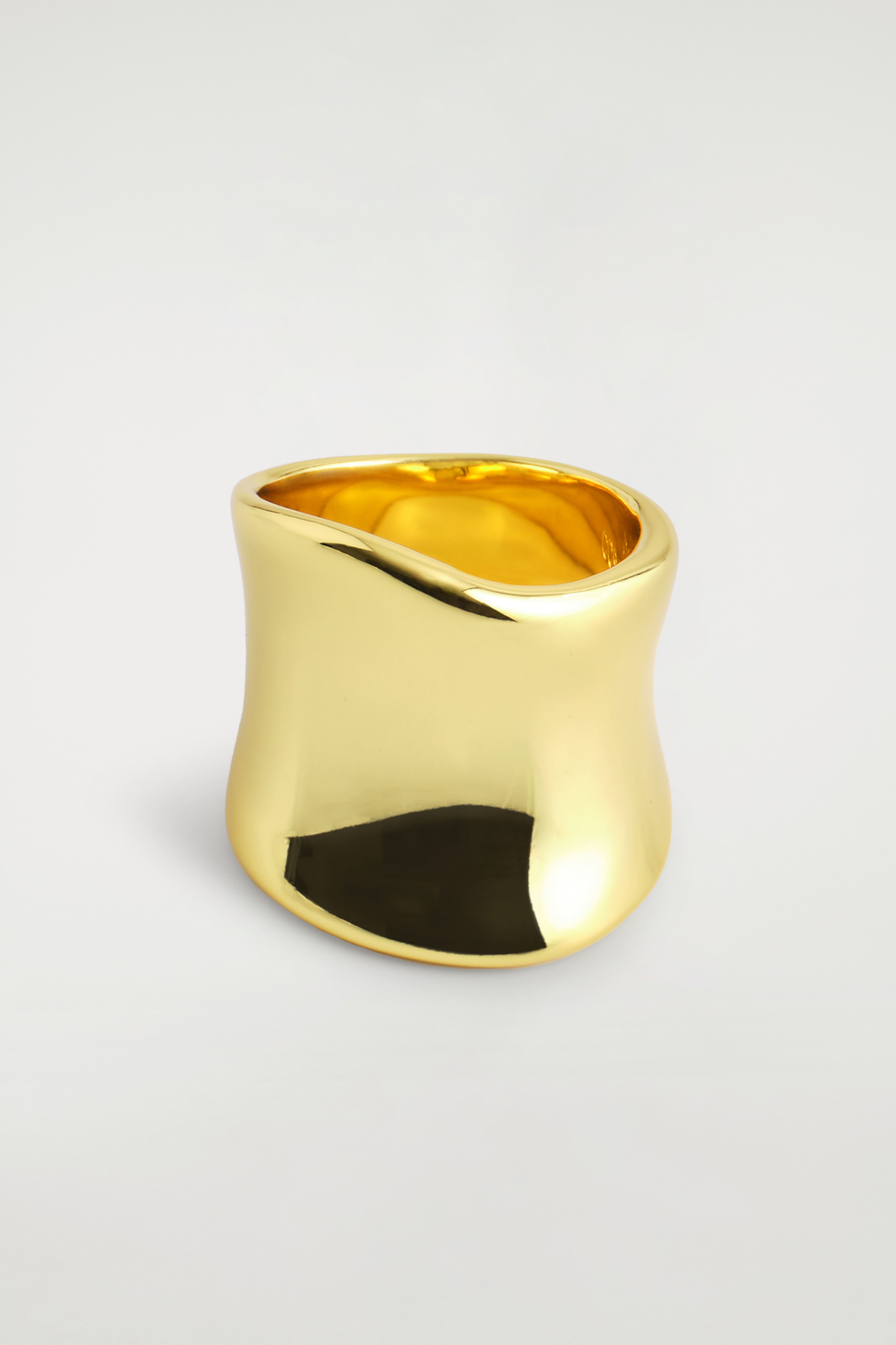 verlengd gesculpteerde ring - GOUD