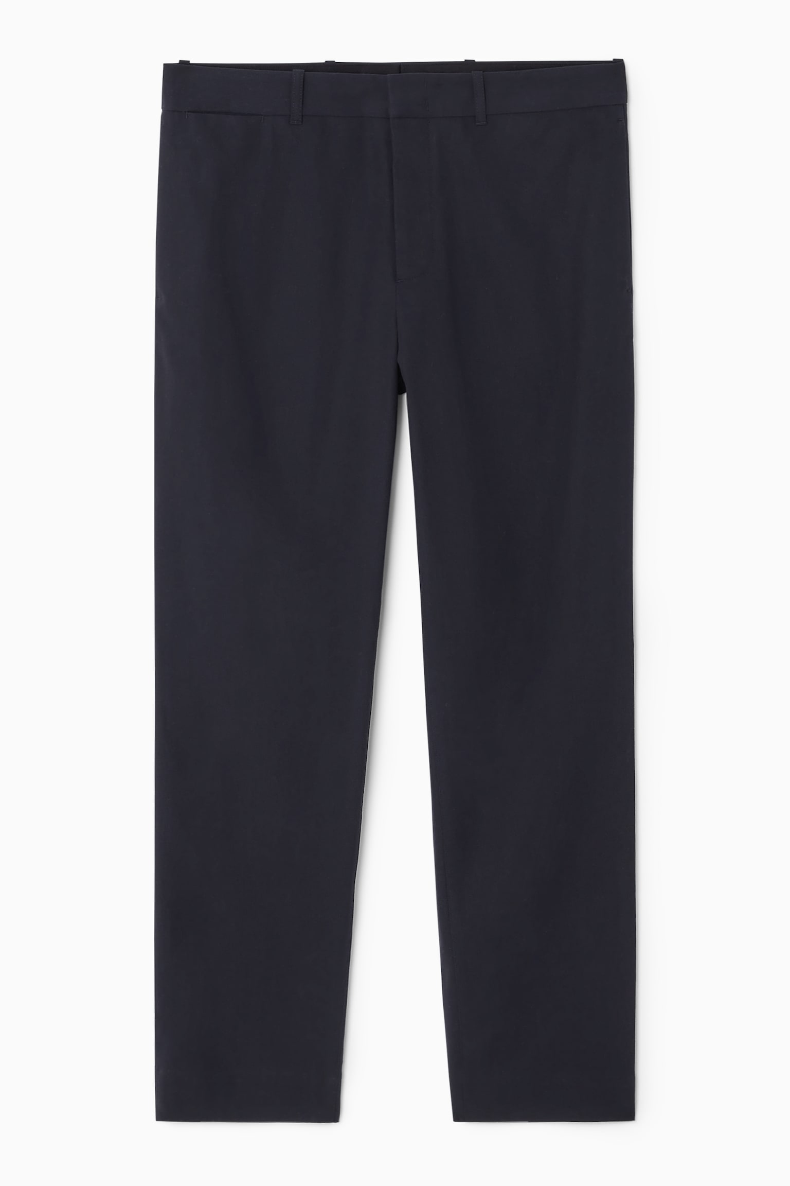 STRAIGHT-LEG TWILL CHINOS - NAVY/BEIGE - 2