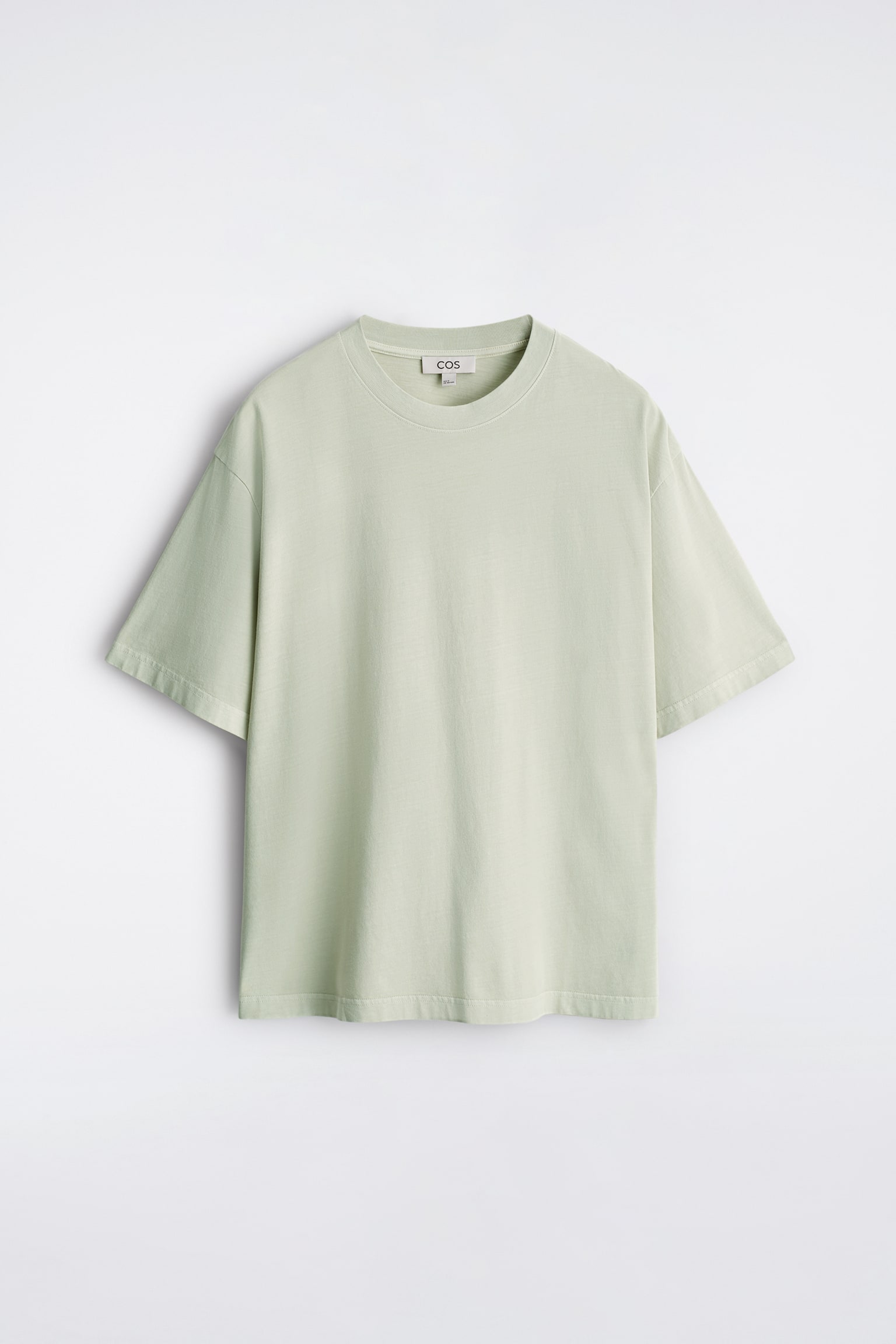 LOCKERES LEICHTES BAUMWOLL-T-SHIRT - HELLGRÜN/WEISS/SCHWARZ/NAVYBLAU/DUNKELBRAUN - 2