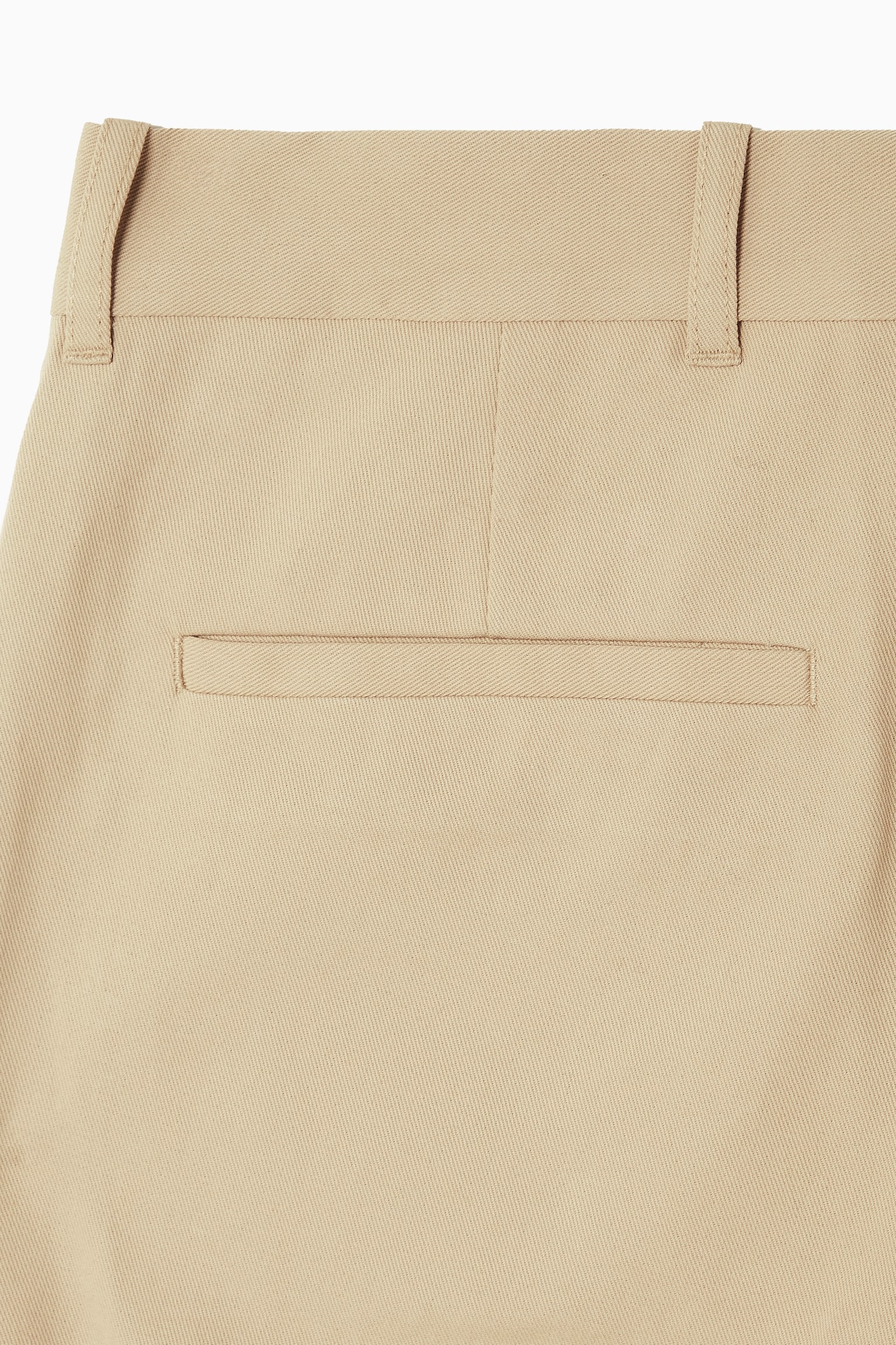 STRAIGHT-LEG TWILL CHINOS - BEIGE/NAVY - 4