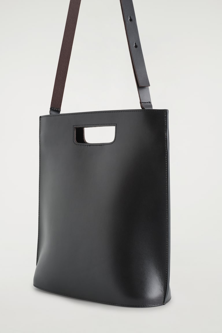 FOLIO BAG - LEATHER - BLACK - Ladies | H&M GB