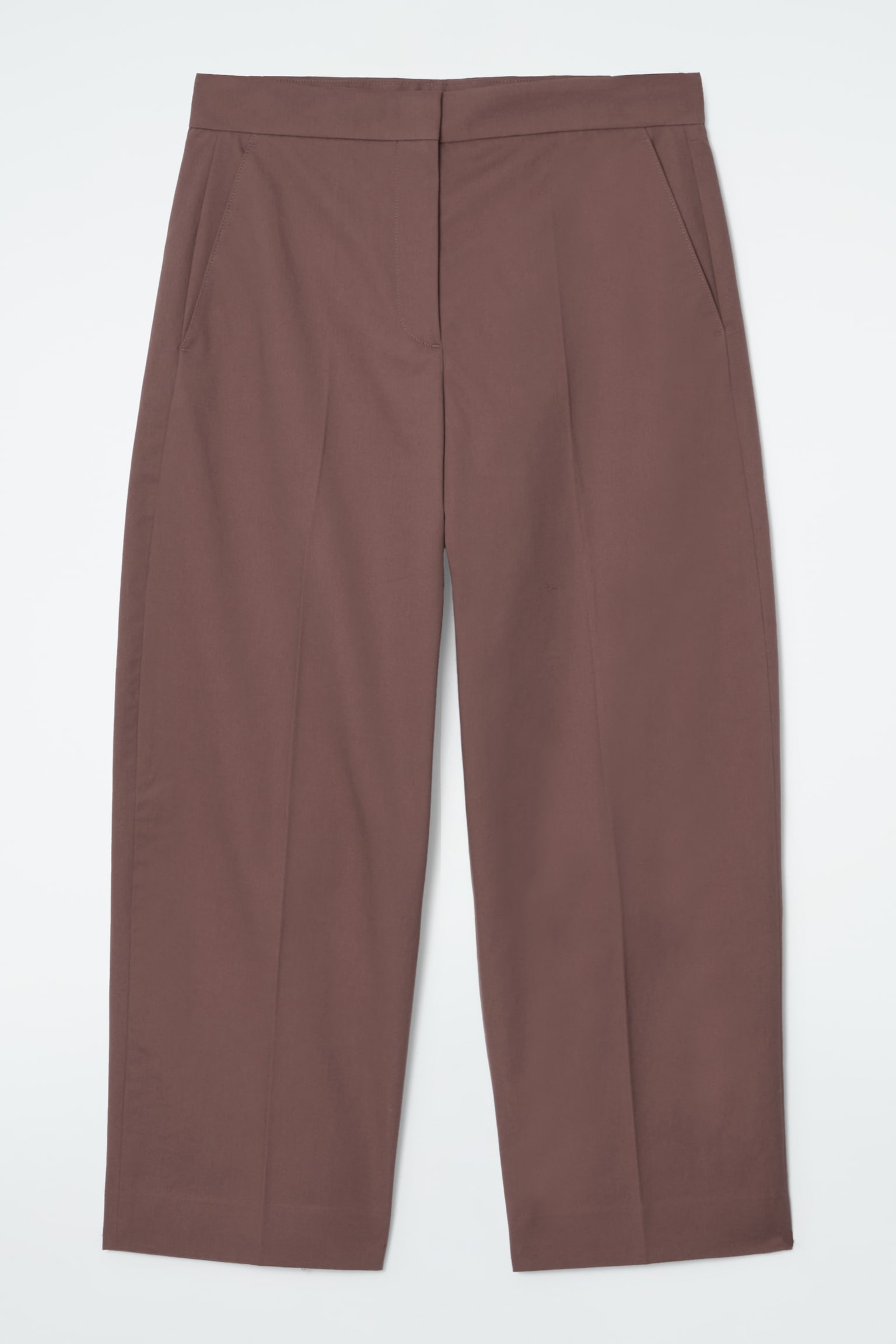 COTTON-TWILL CHINOS - BROWN/BEIGE - 2