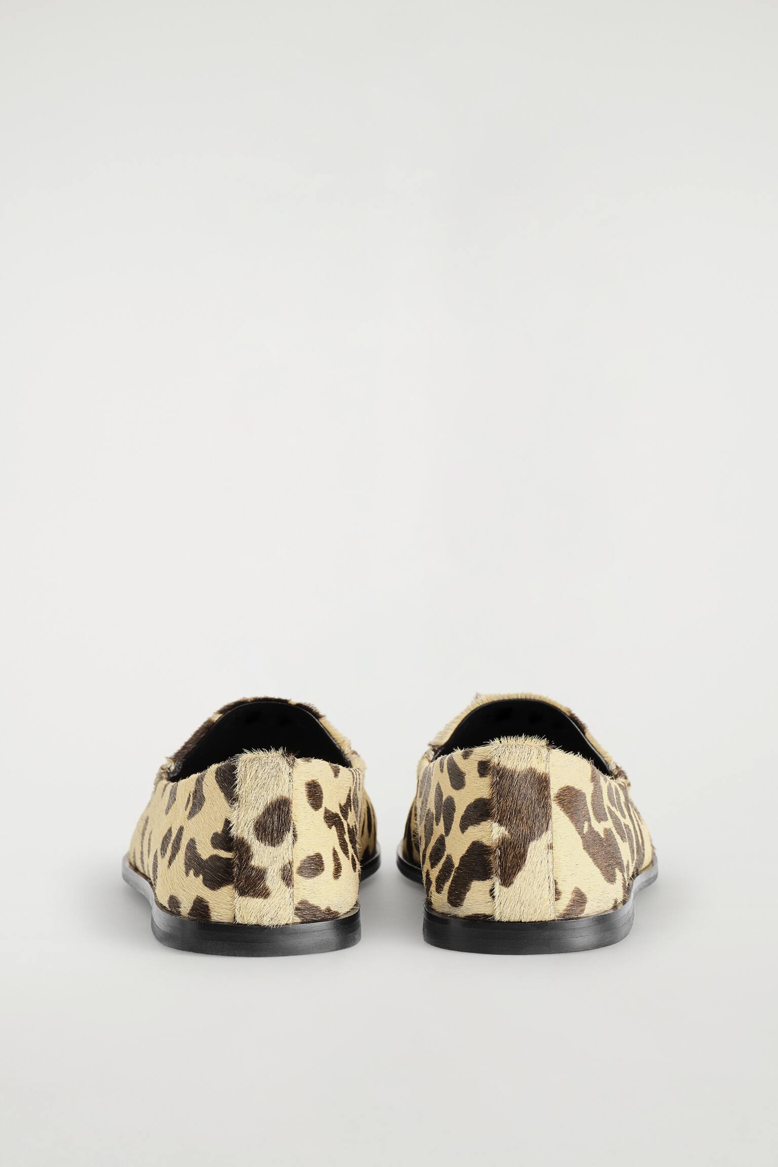 LOAFERI DIN PIELE CU EFECT DE PĂR DE PONEI IMPRIMAT ANIMAL - BEJ / IMPRIMEU ANIMALIC - 6