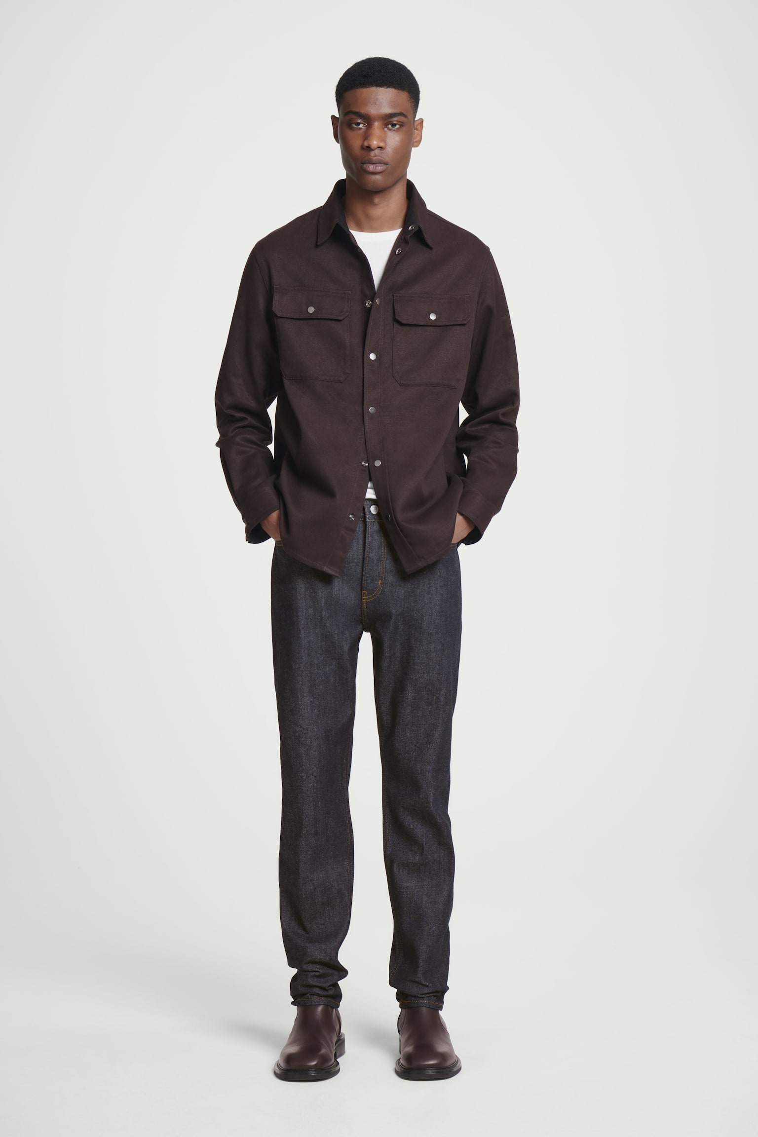 PILLAR RAW SELVEDGE TAPERED JEANS - INDIGO - 5