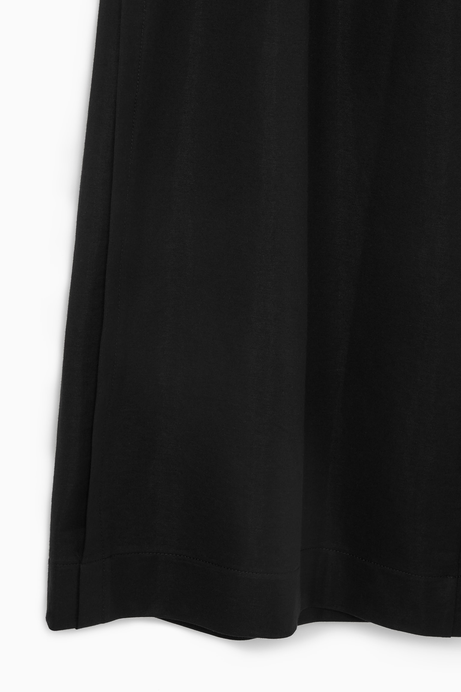 WIDE-LEG JERSEY CULOTTES - BLACK - 5