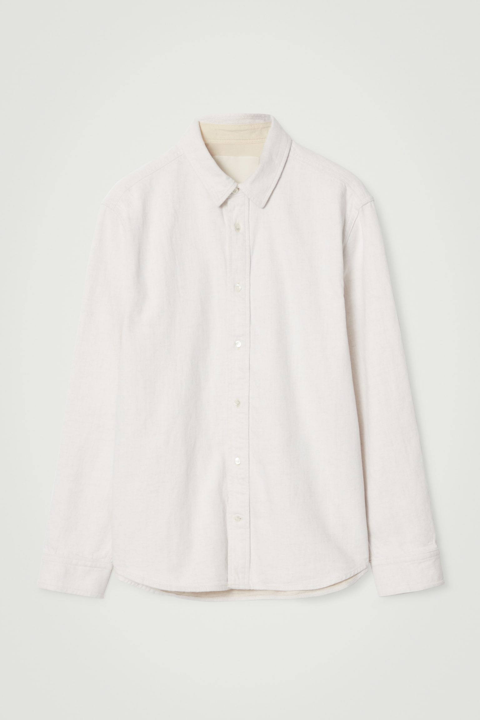 RELAXED DENIM SHIRT - WHITE - 2