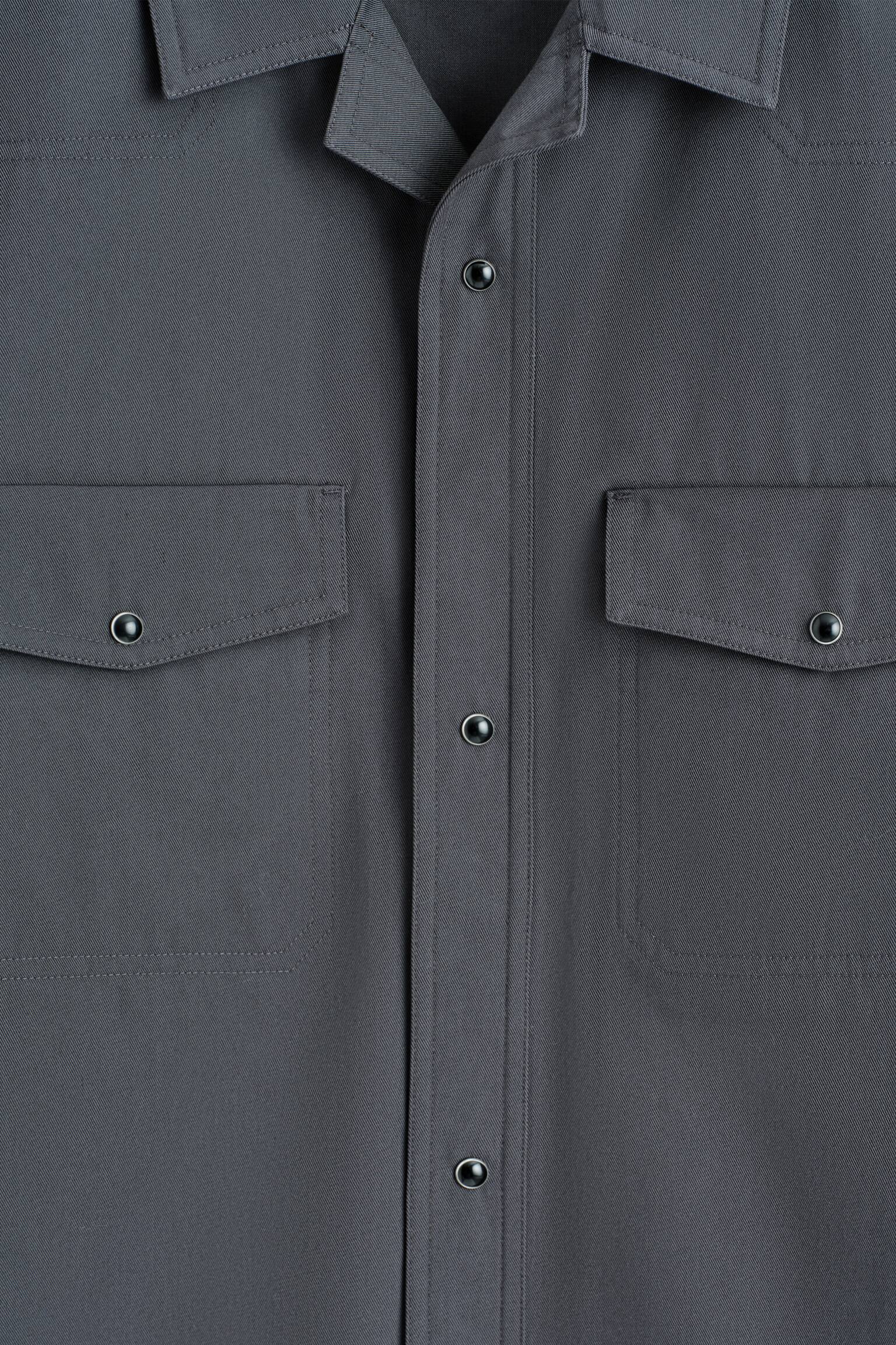 WESTERNSKJORTA - MÖRKGRÅ - 3