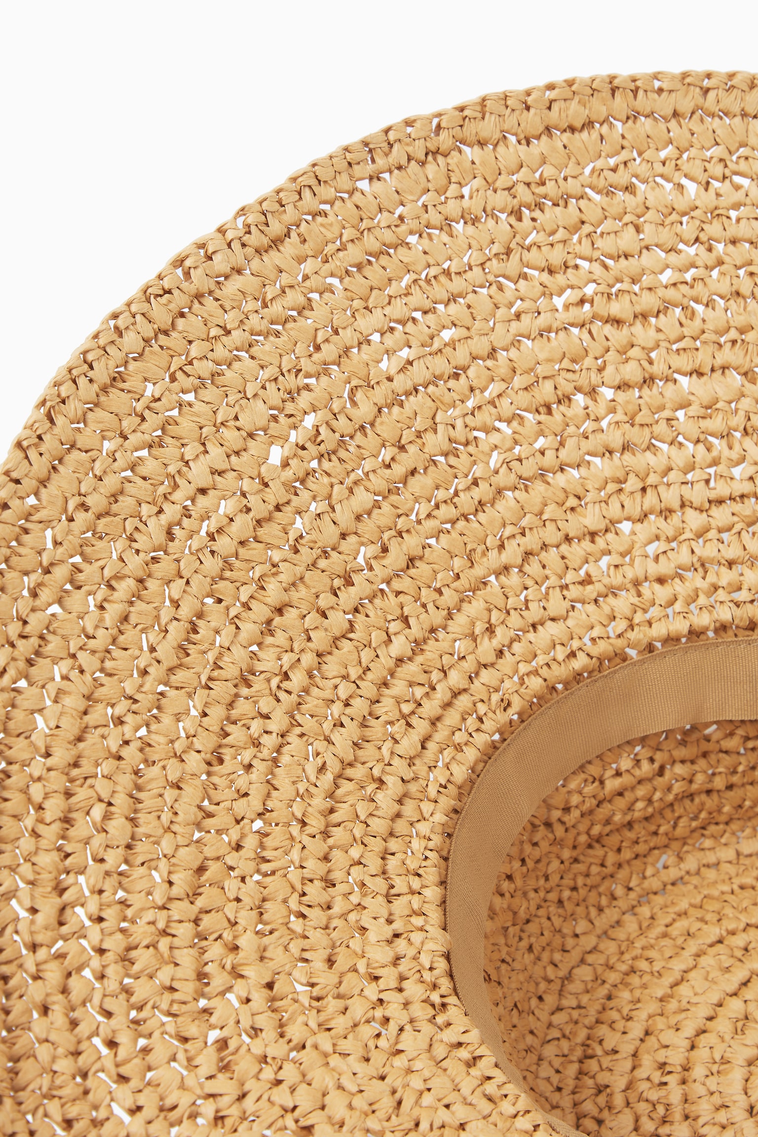 WOVEN STRAW HAT - BEIGE/BLACK - 3