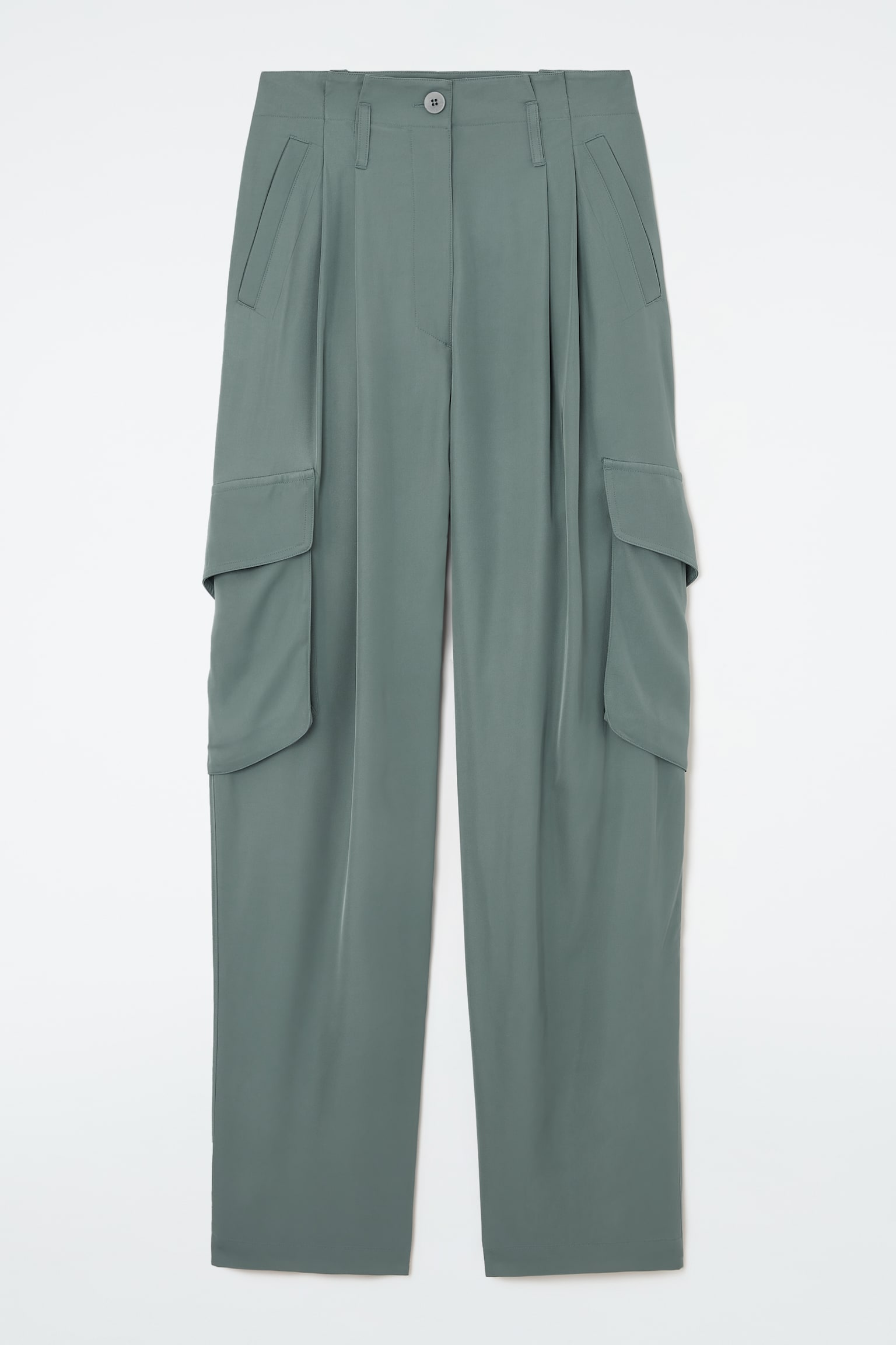 PAPERBAG UTILITY TROUSERS - TEAL/BLACK - 2