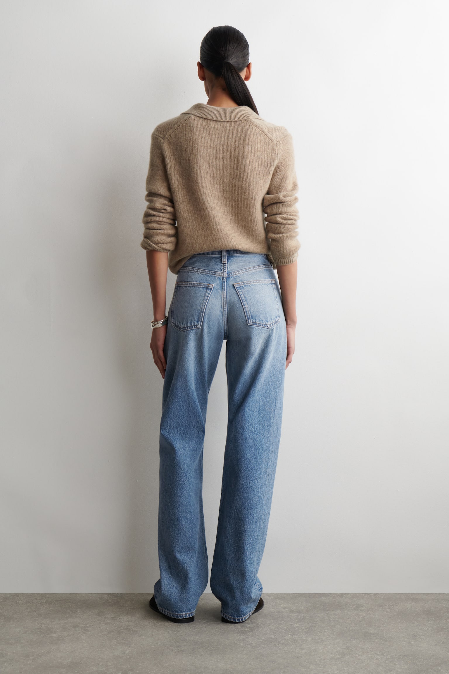 JEAN REPRISE DROIT - BLEU DÉLAVÉ/NOIR/INDIGO FONCÉ - 4