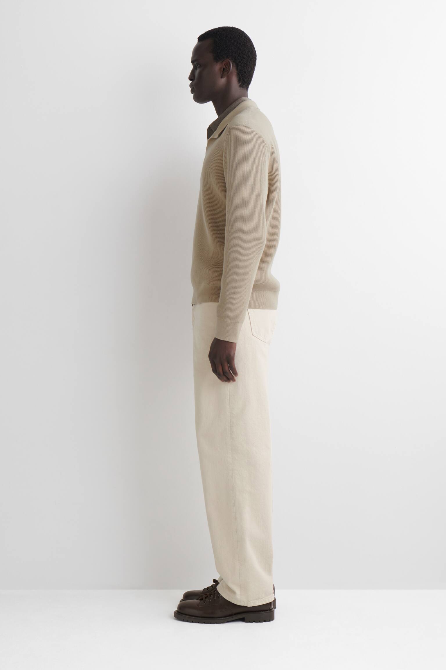 POLOPULLOVER AUS BAUMWOLLE - BEIGE - 3
