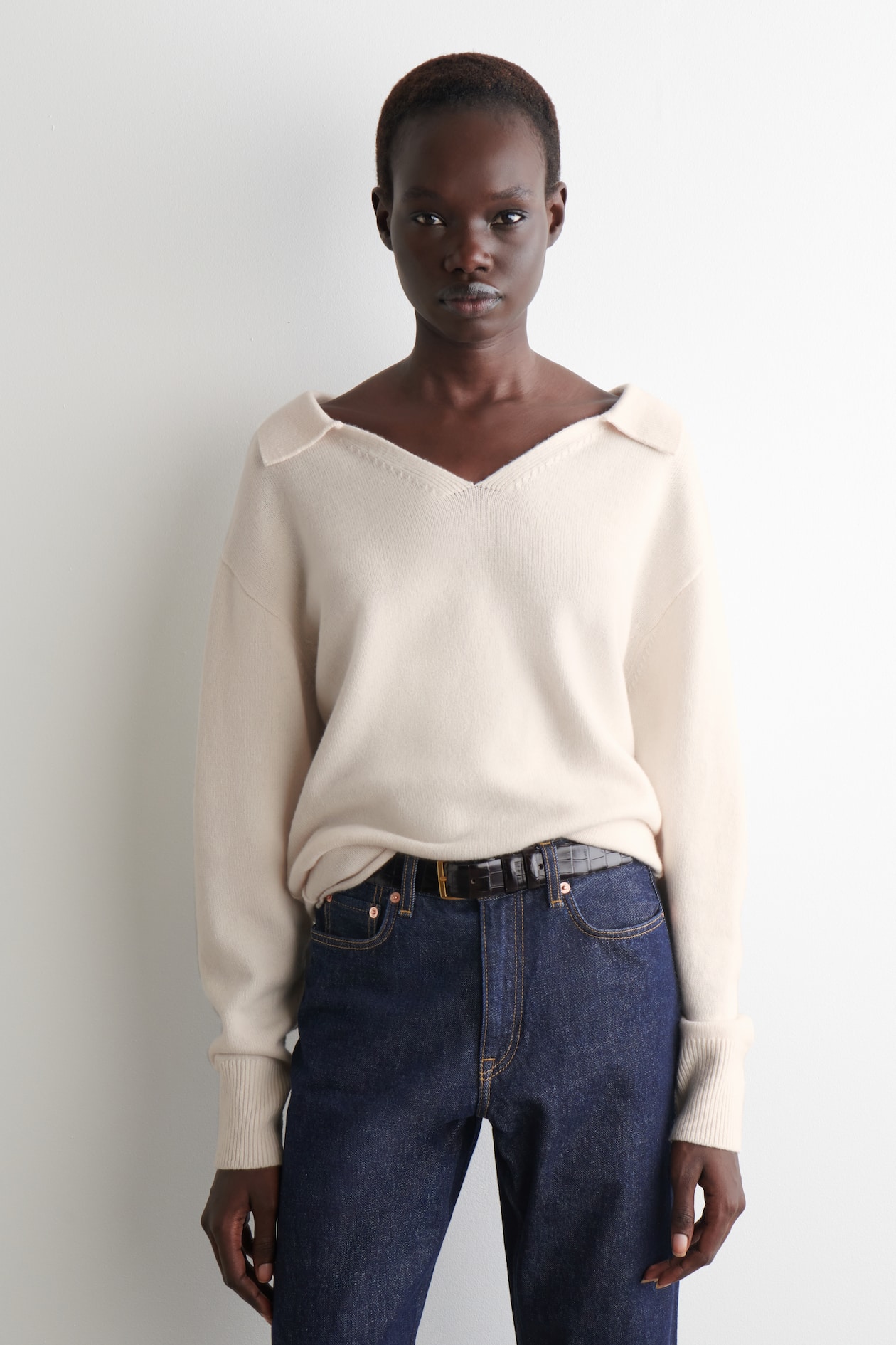 Pull en laine mérinos version oversize