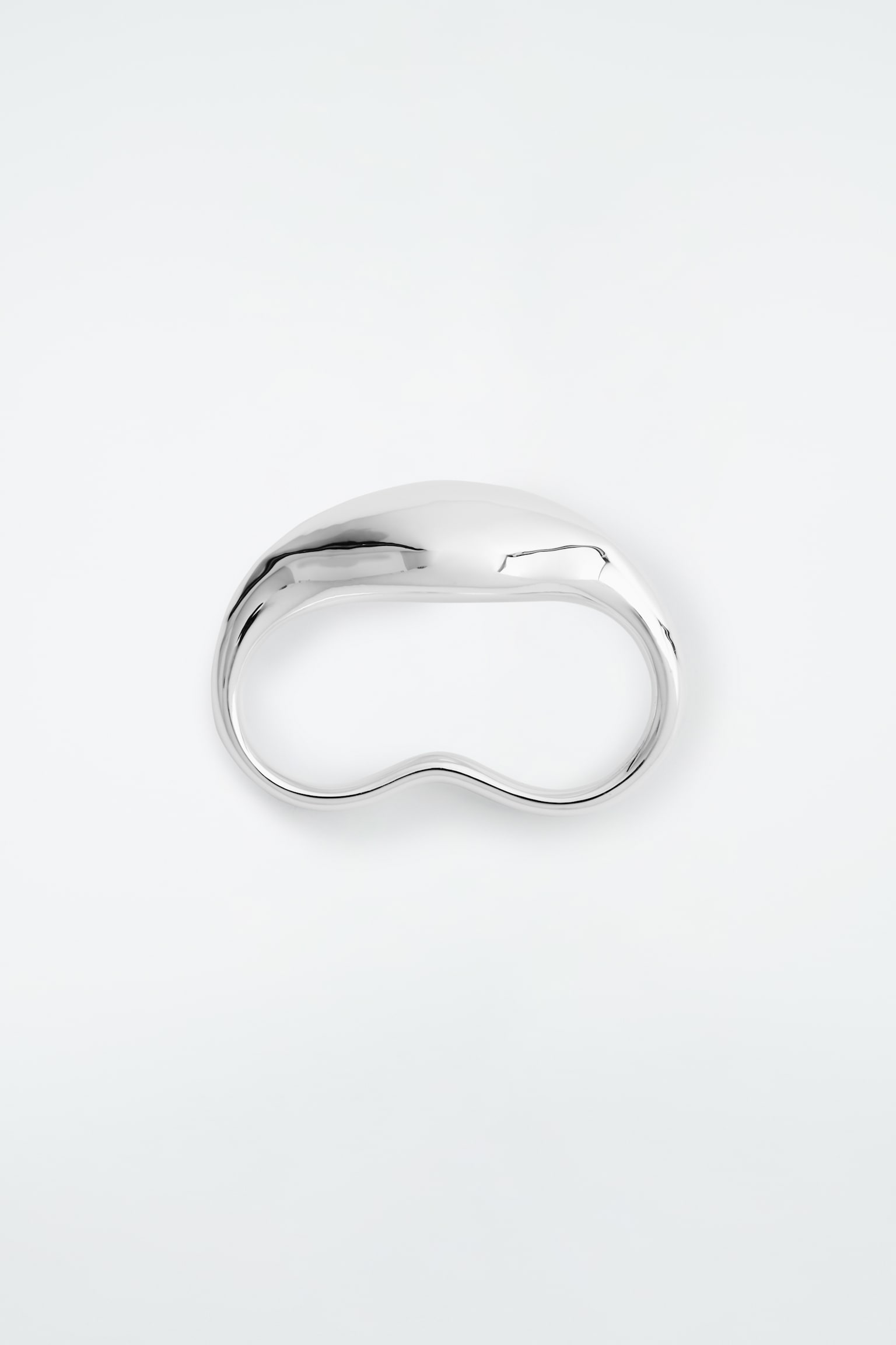 DOUBLE DROPLET RING - SILVER - 3