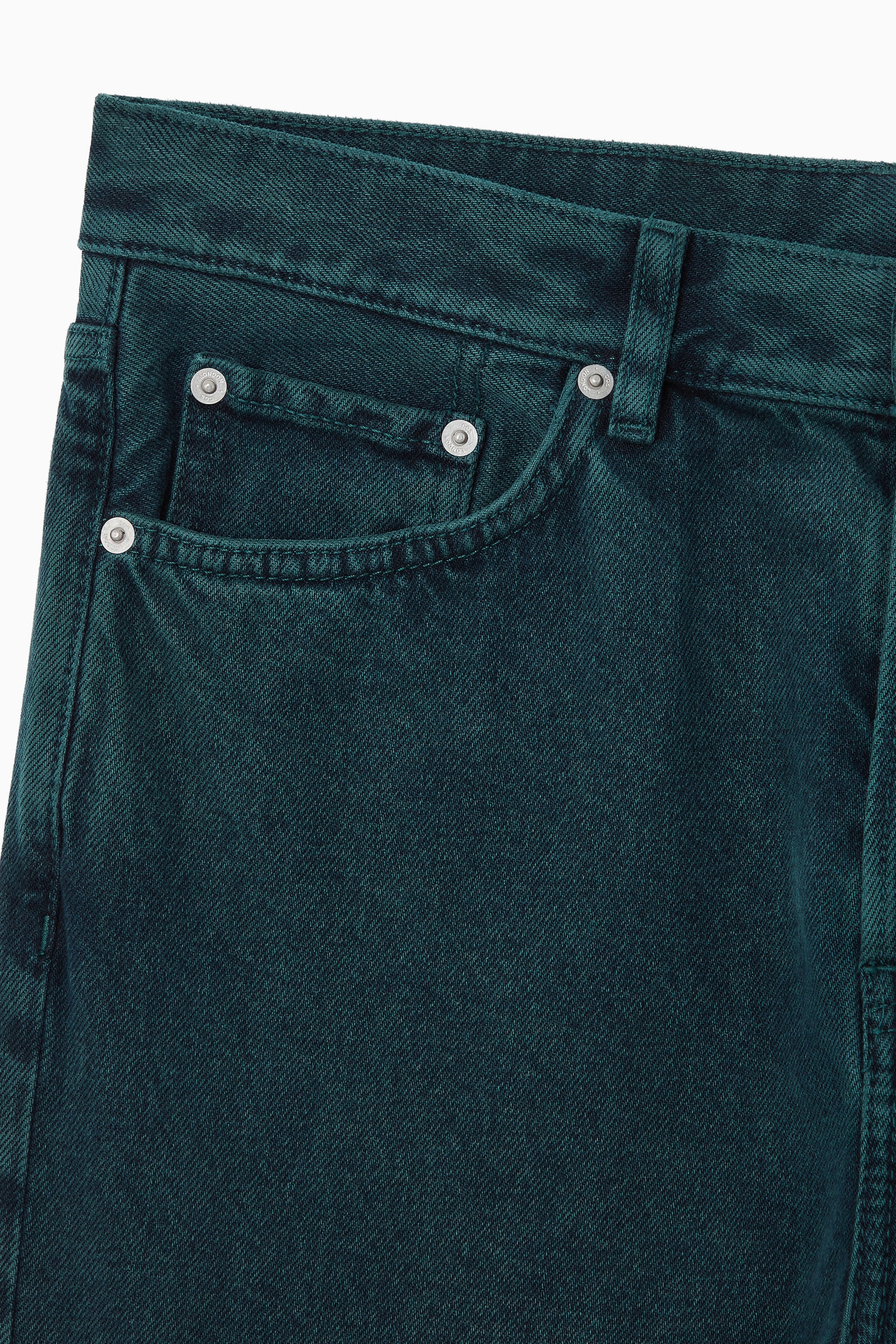 SIGNATURE STRAIGHT-LEG JEANS - GREEN - 11