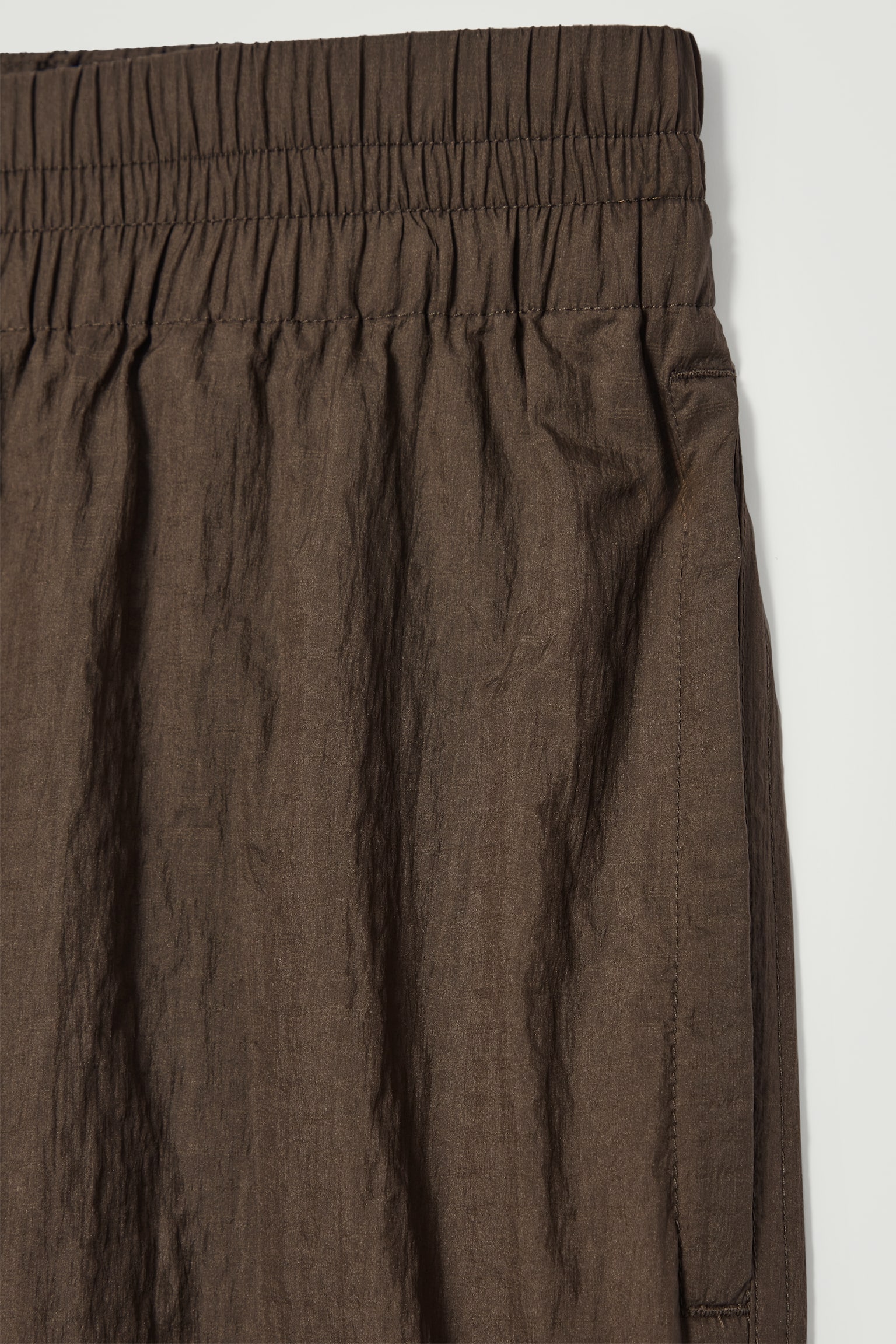 NYLON-RIPSTOP PARACHUTE SHORTS - BROWN - 7