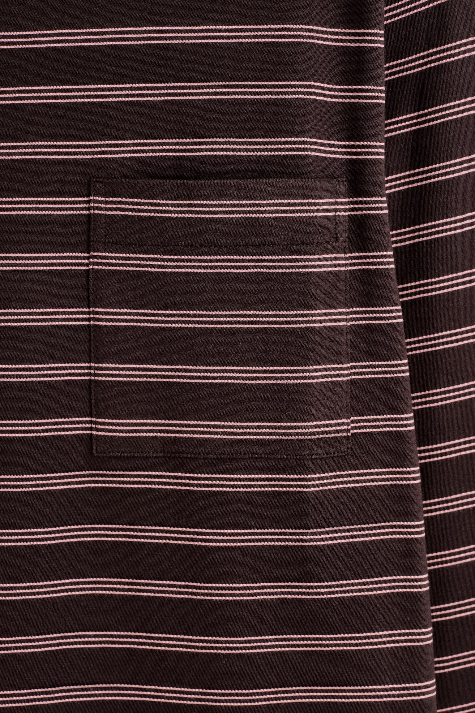LANGARMSHIRT AUS BAUMWOLLE - BRAUN/ROSA/GESTREIFT/WEISS/GRAU MELIERT - 3