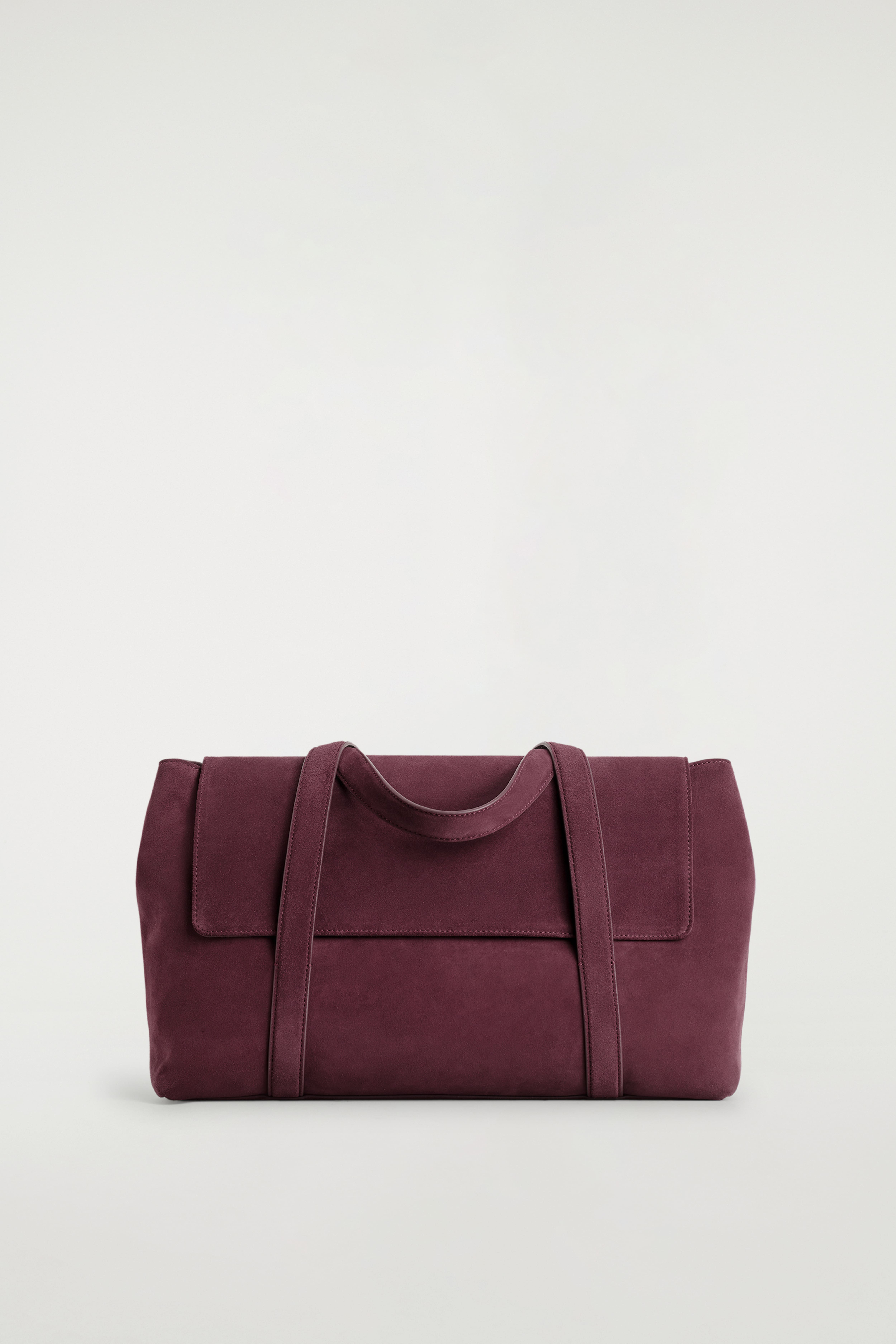 EASEL TOTE BAG - VELOURSLEDER - BORDEAUX