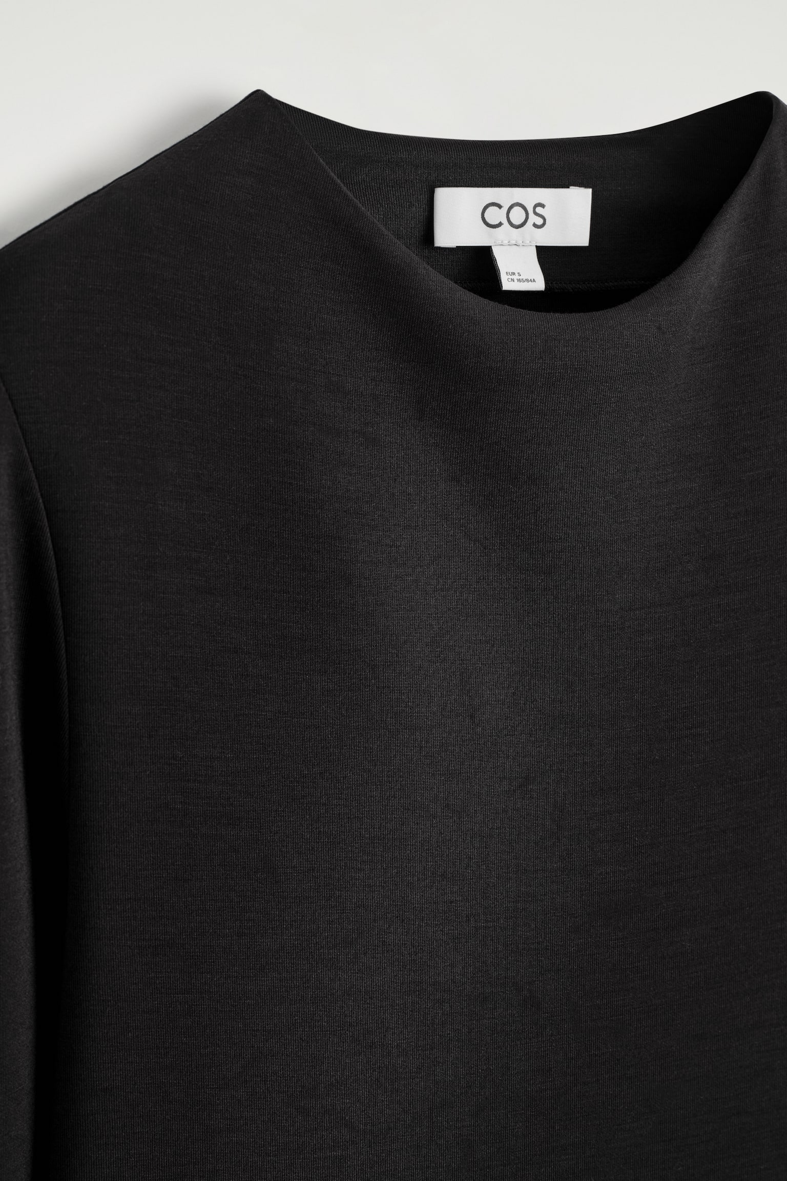 ROUNDED-SLEEVE TOP - SORT/MØRK KAKI - 6