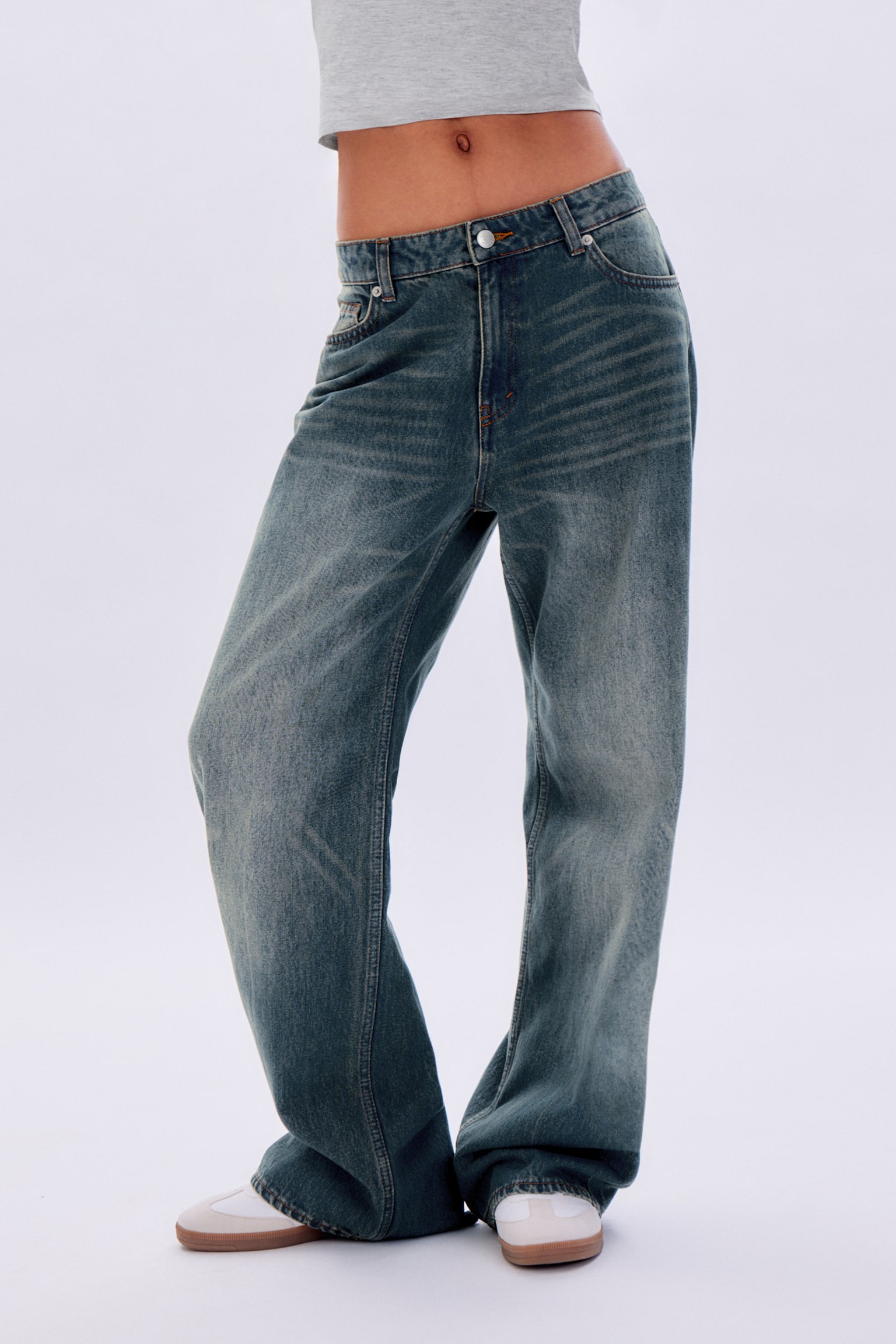 Naoki Low Loose Jeans - Nikki Blue - 6