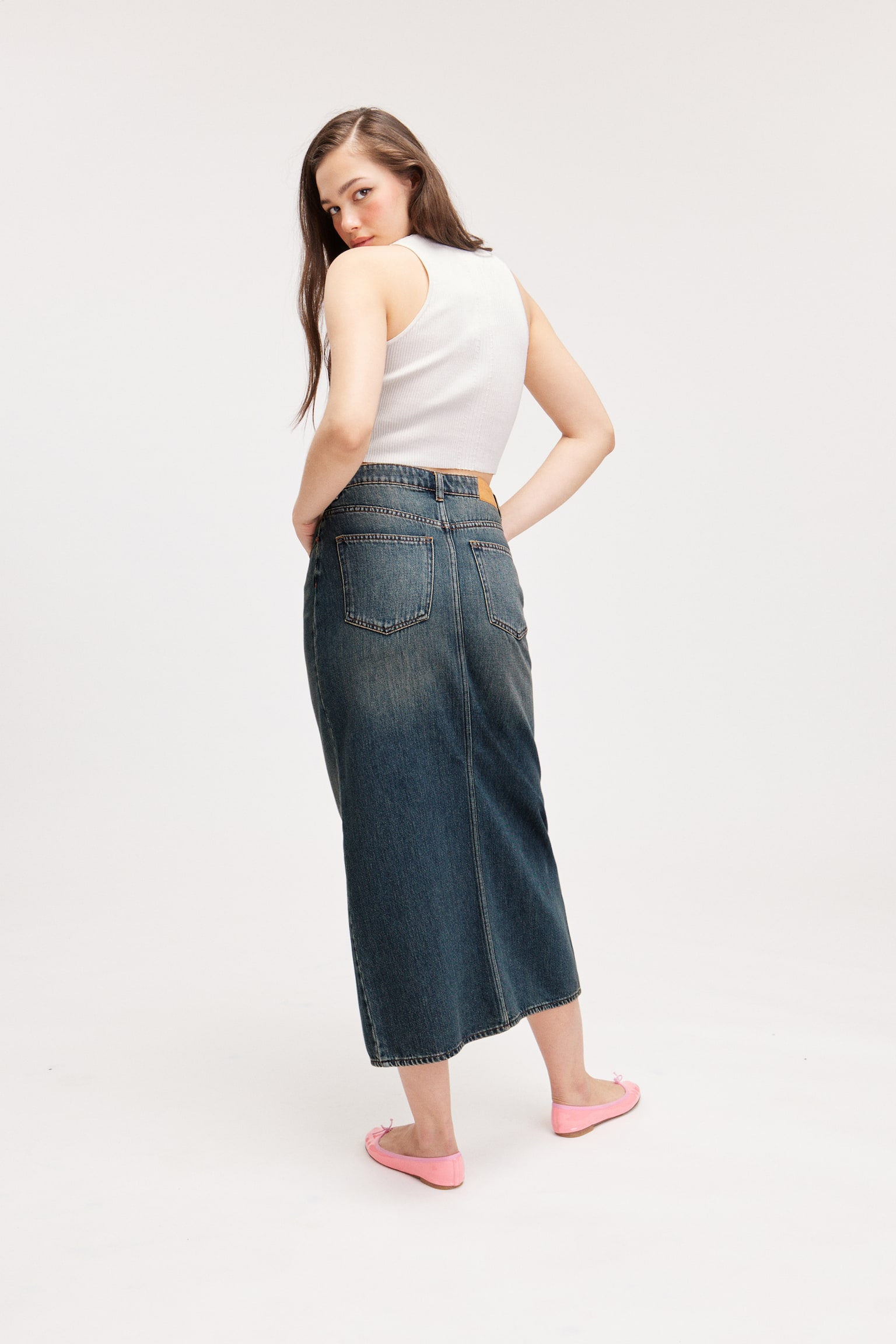 Midi denim skirt - Blue/Black/Mid blue/Classic blue/Grey - 3