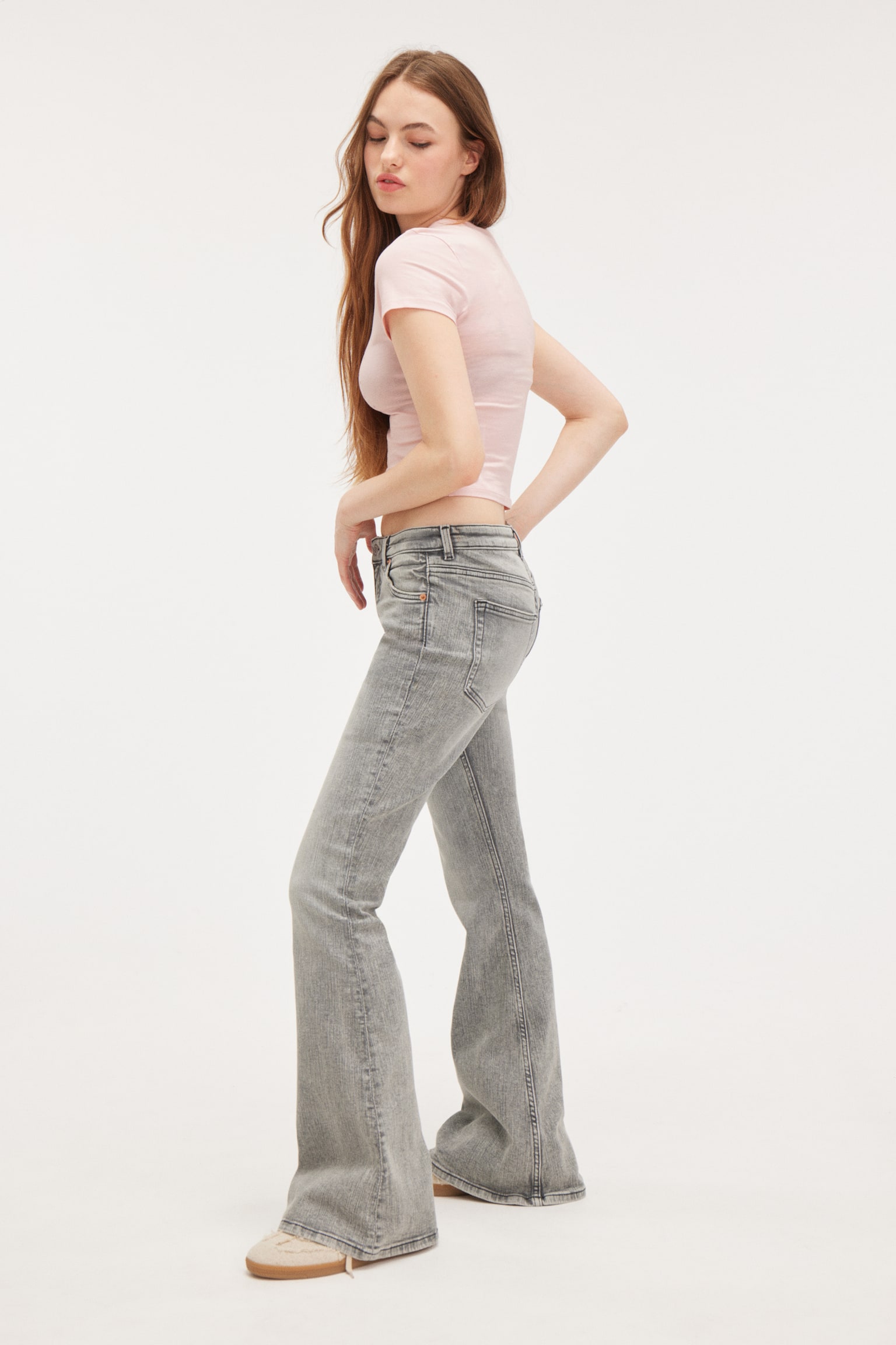 Katsumi Low Waist Flared Jeans - Concrete Grey/Space Blue/Nikki Blue/Ocean Blue/Washed Black - 4