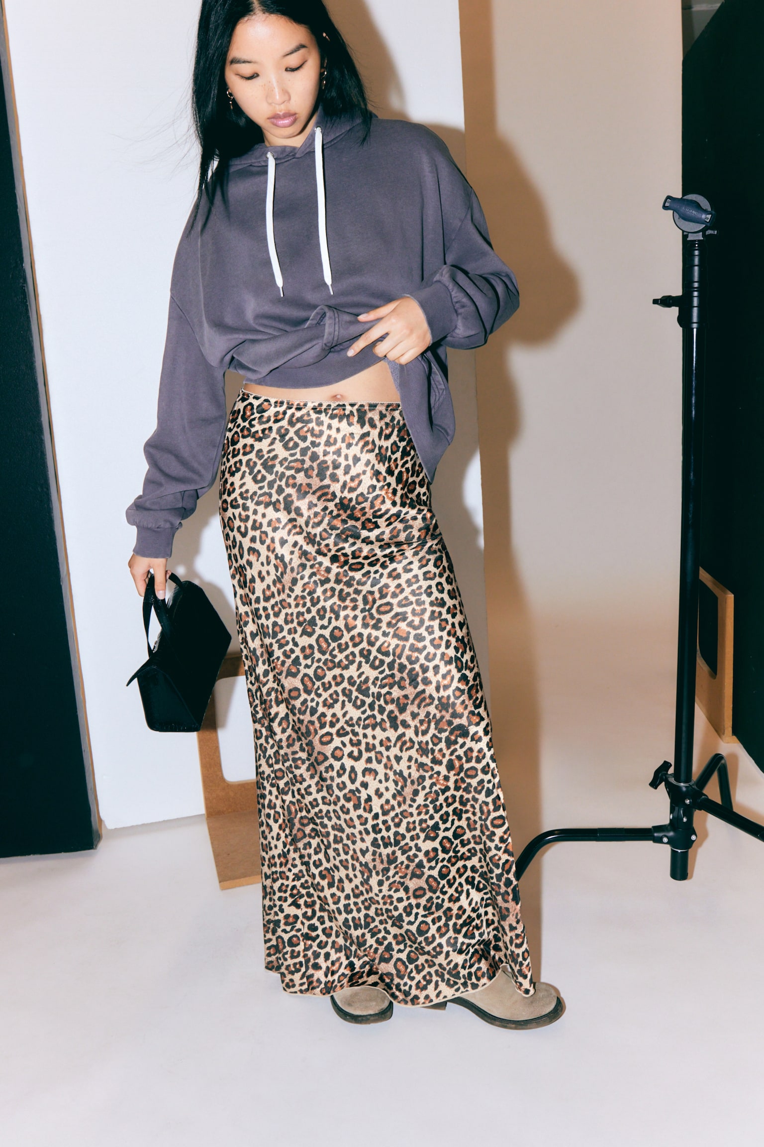 Monki Low Waist Maxi Skirt
