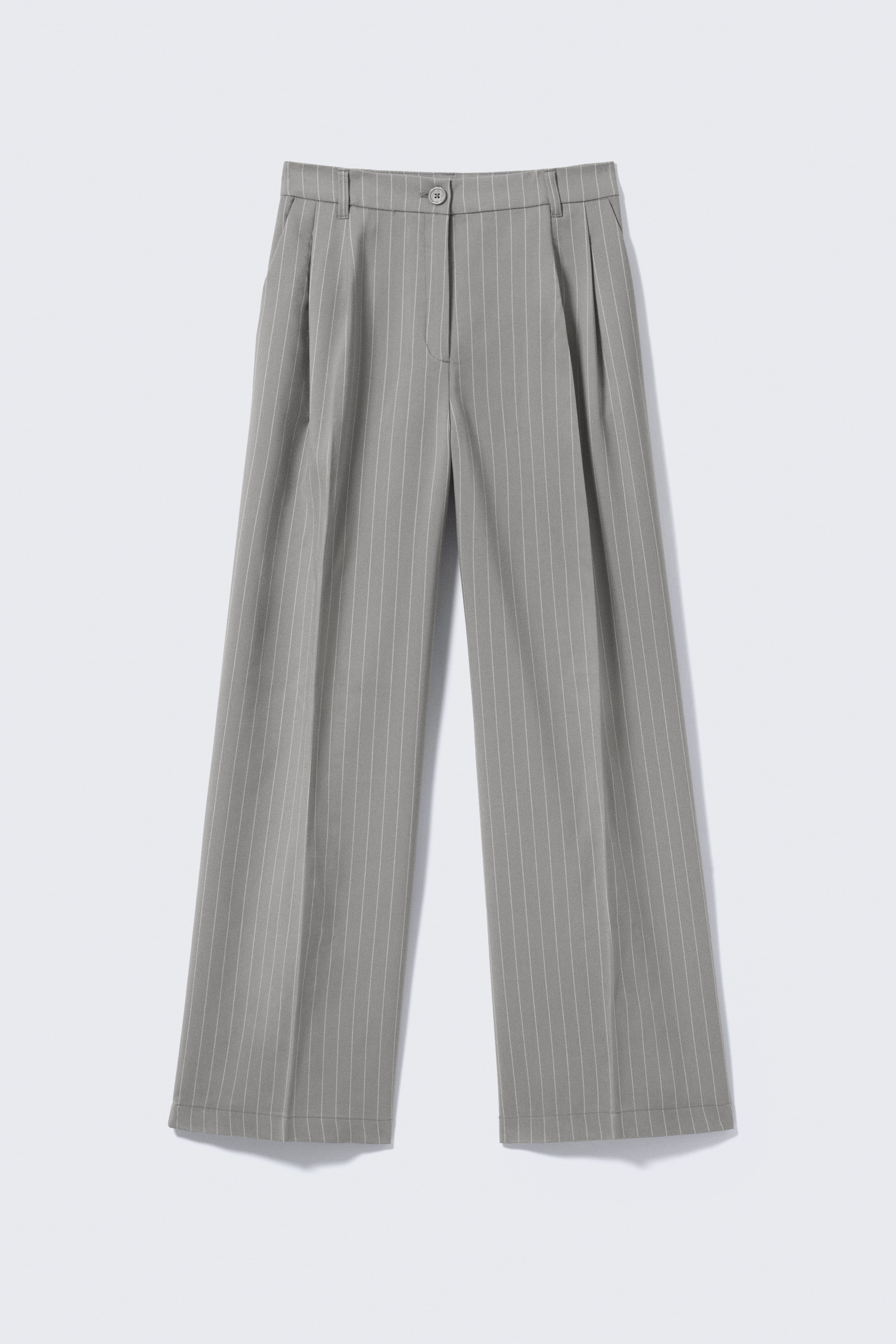 Pantalon large - Gris rayé/Noir/Gris foncé