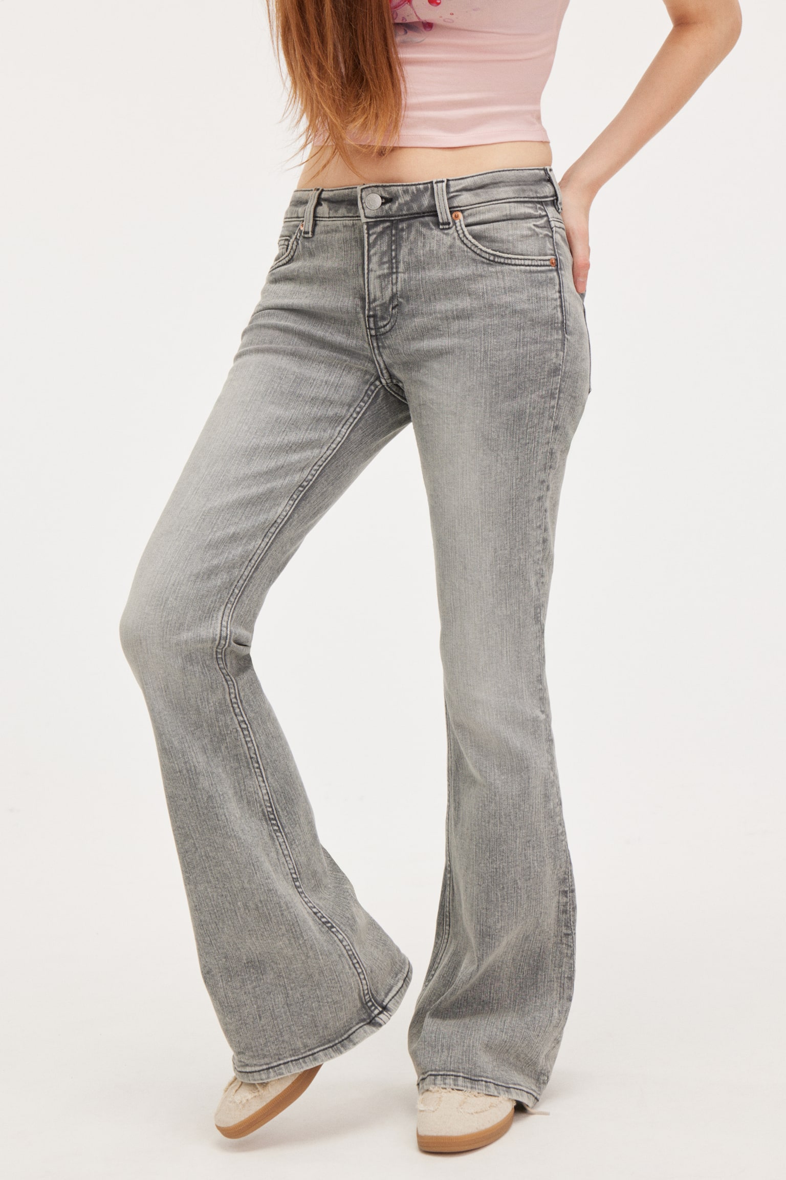 Katsumi Low Waist Flared Jeans - Concrete Grey/Space Blue/Nikki Blue/Ocean Blue/Washed Black - 5