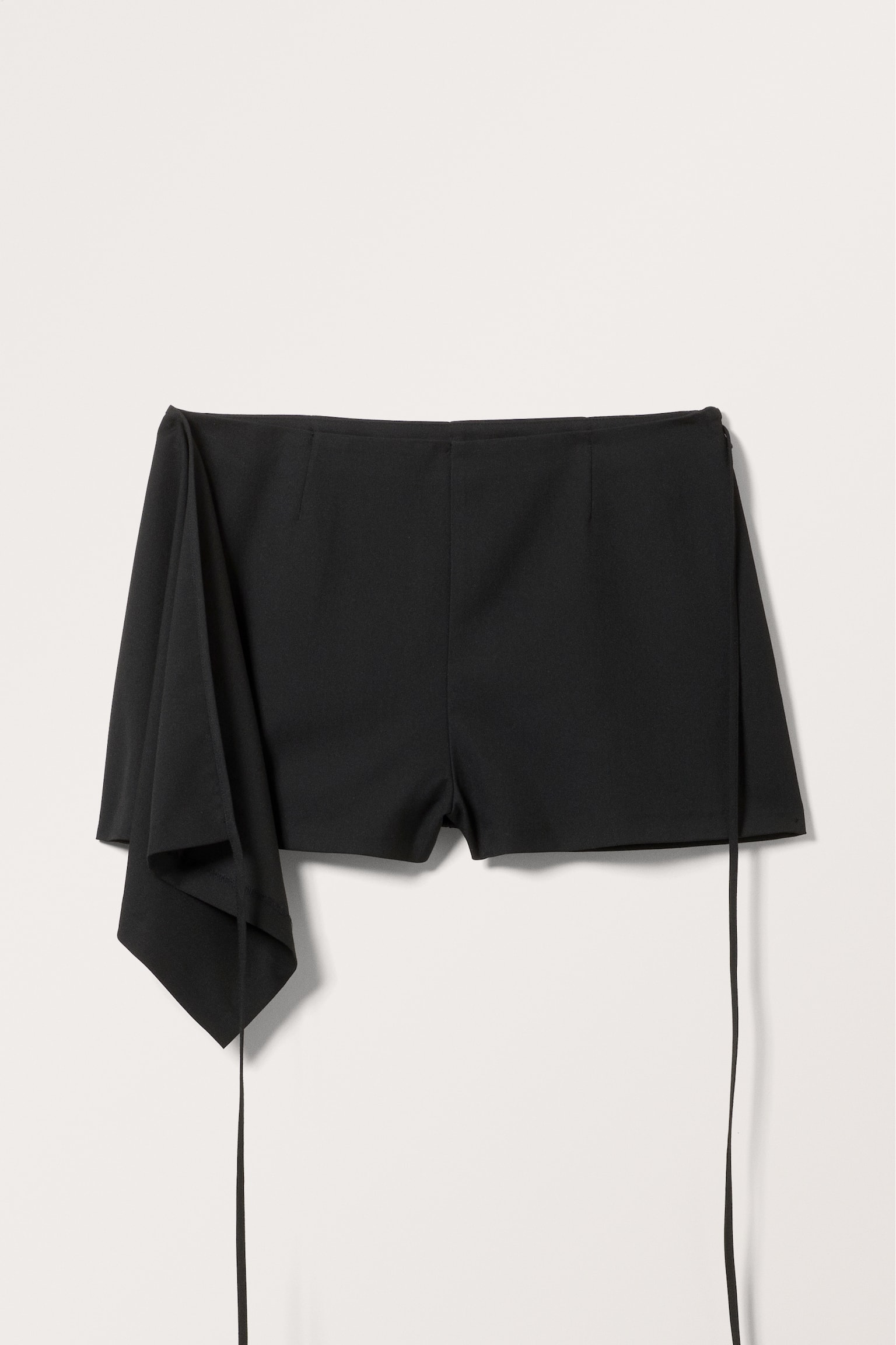 Mini Wrap Skort - Black/Dark Grey - 2