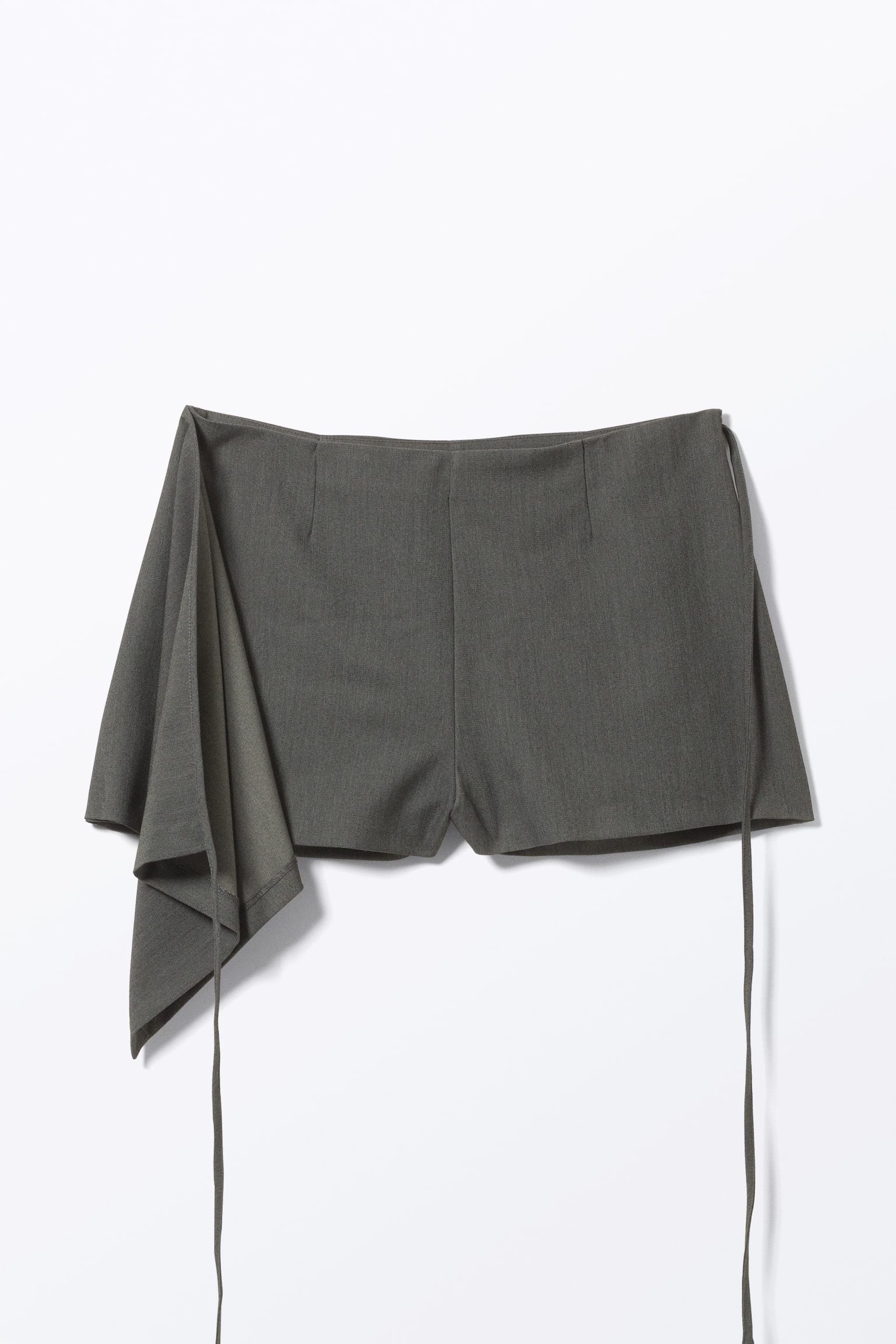 Mini Wrap Skort - Dark Grey/Black - 7