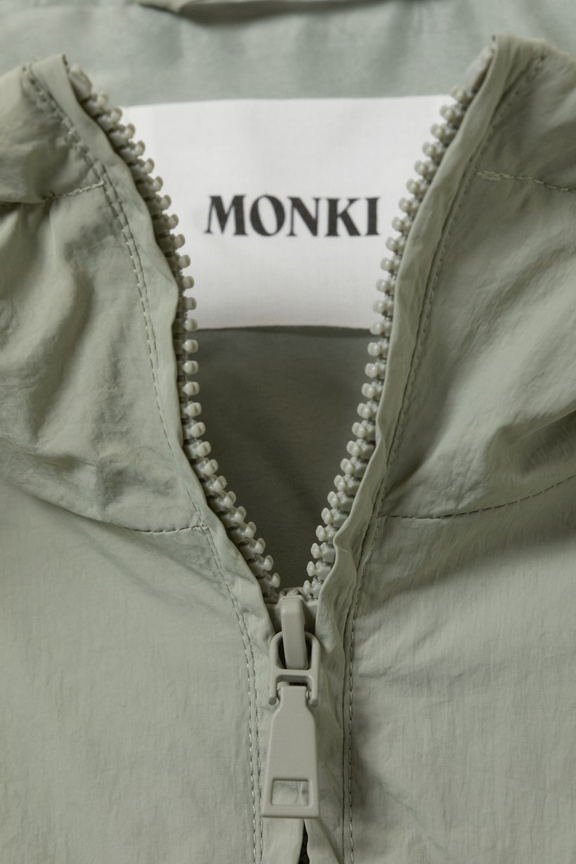 Jacke Kunstleder Monki Jacke Kariert 몽키(MONKI) 숏 자켓 그레이