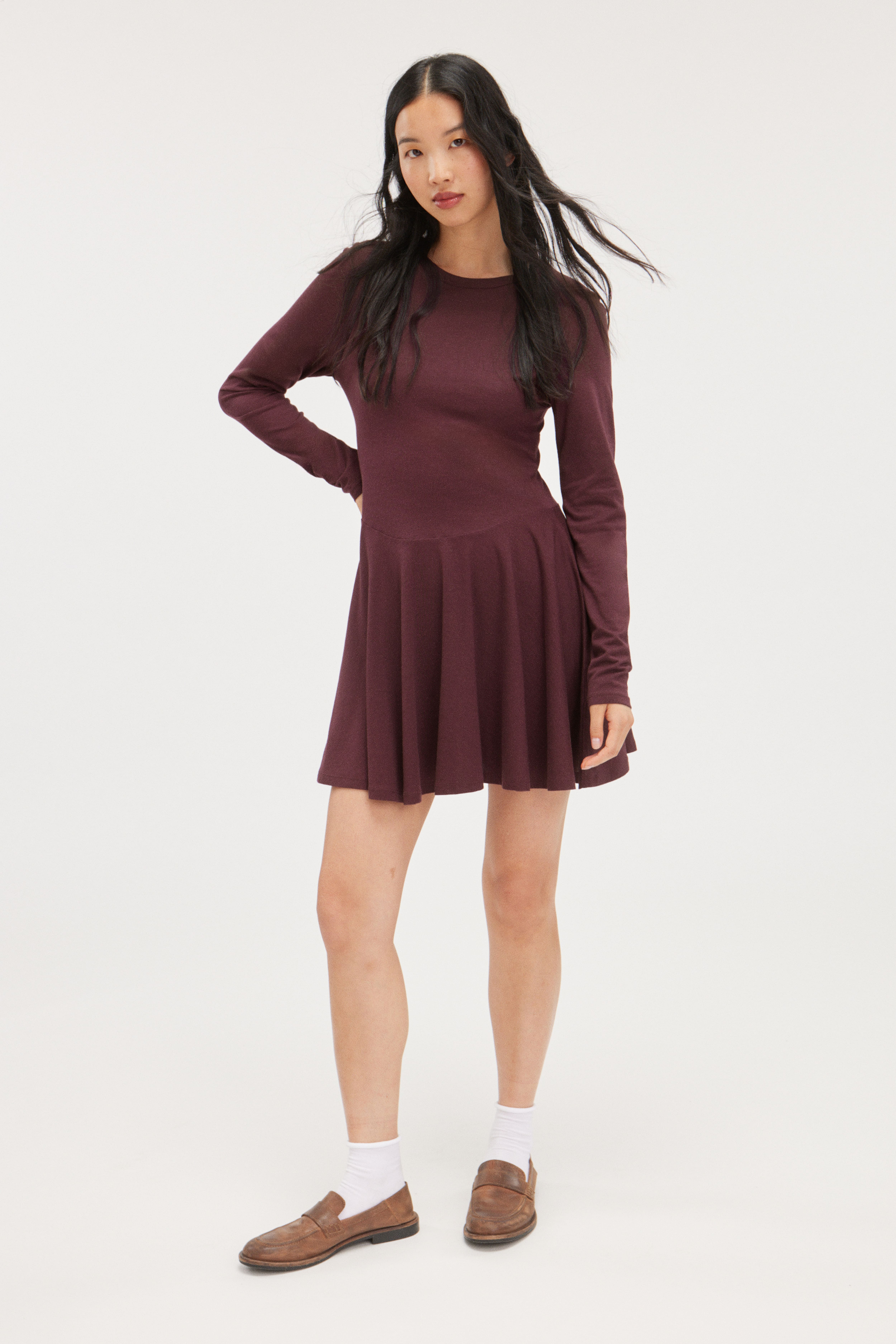 H&M long sleeve mini top dress