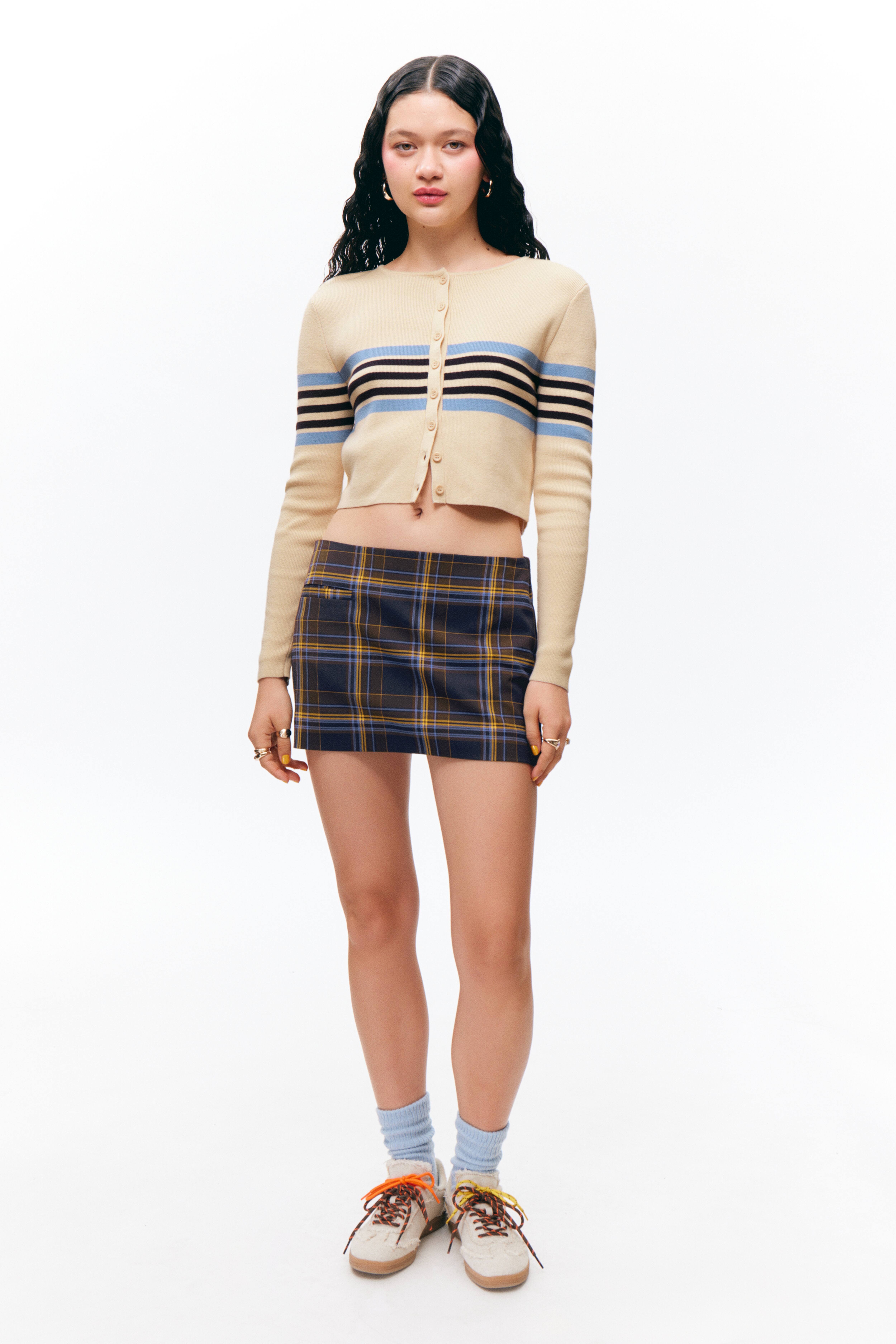 Someday Damen Strickjacke TIANDRA - Regular Fit Mit Ajourmuster