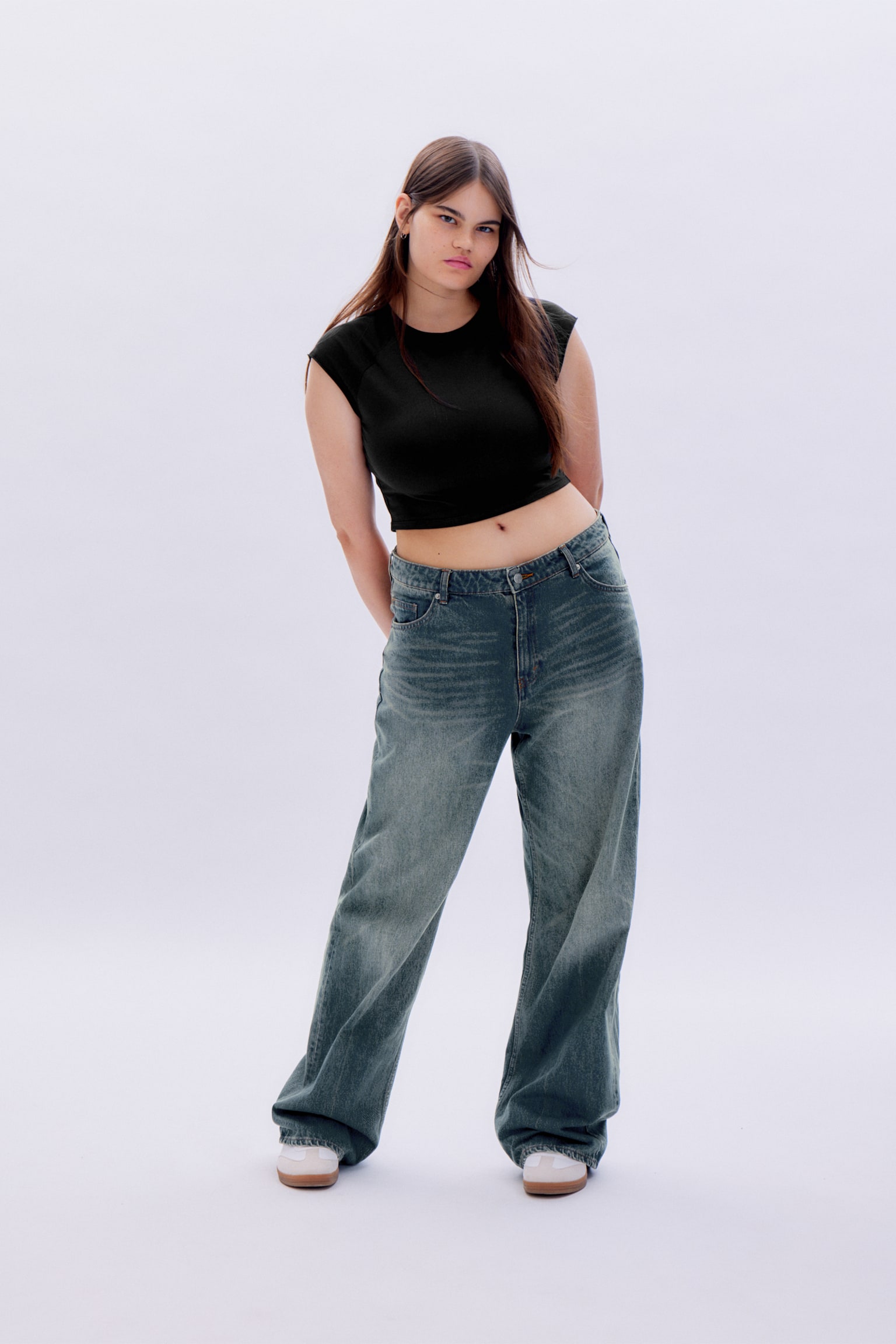 Naoki Low Loose Jeans - Nikki Blue - 1