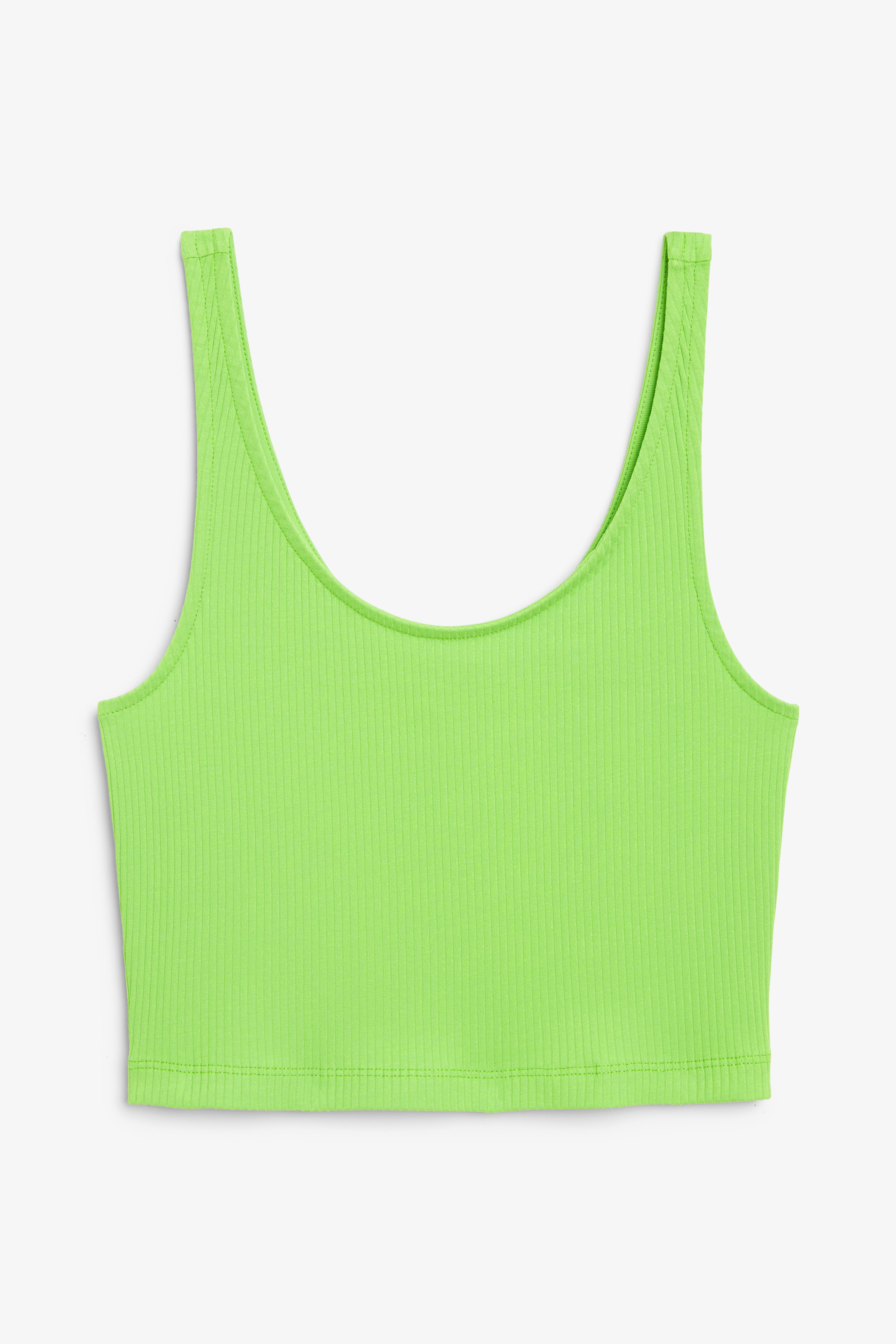 neon green top h&m