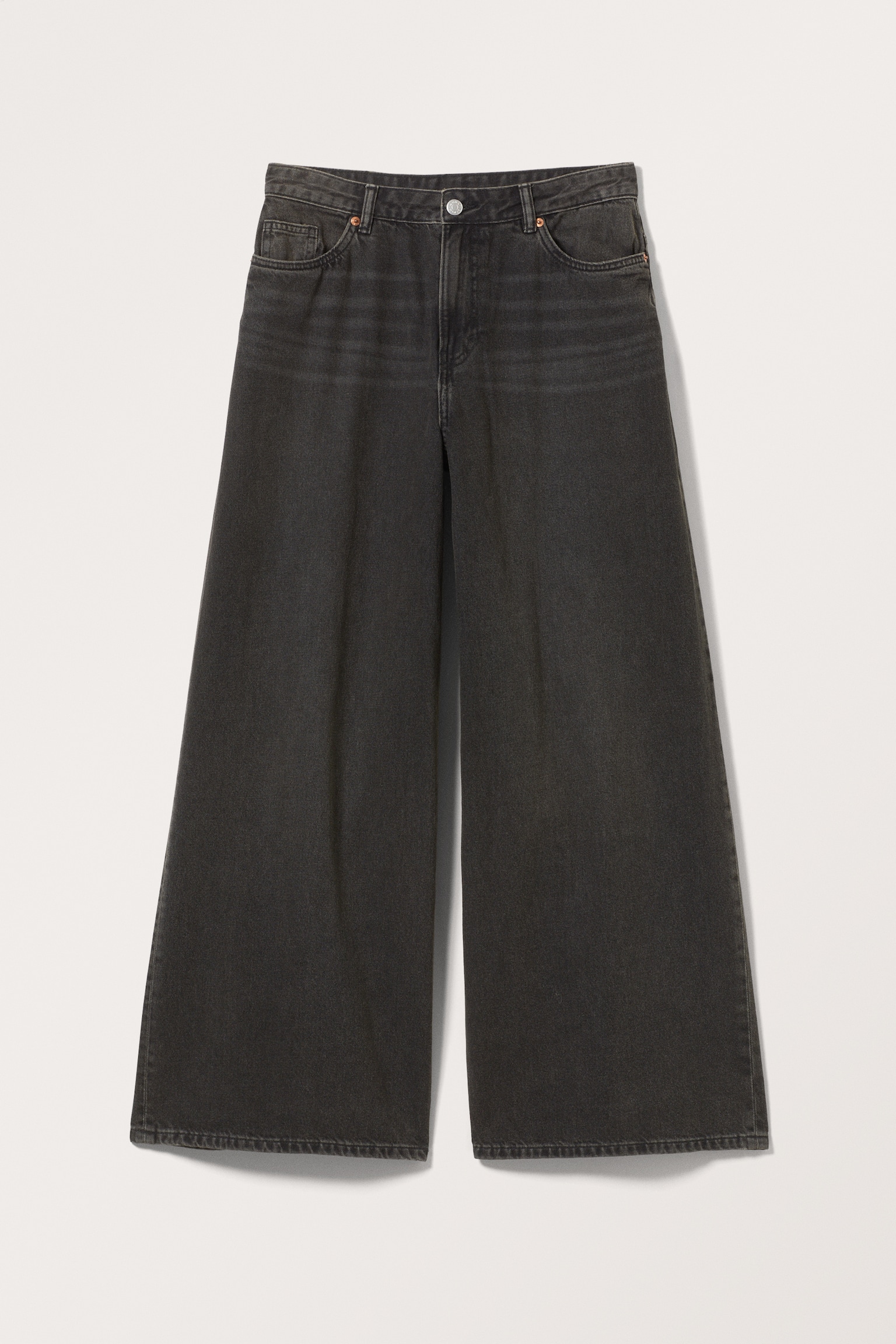 Giga låga lediga jeans - Washed Black/Concrete grå/Blå - 2