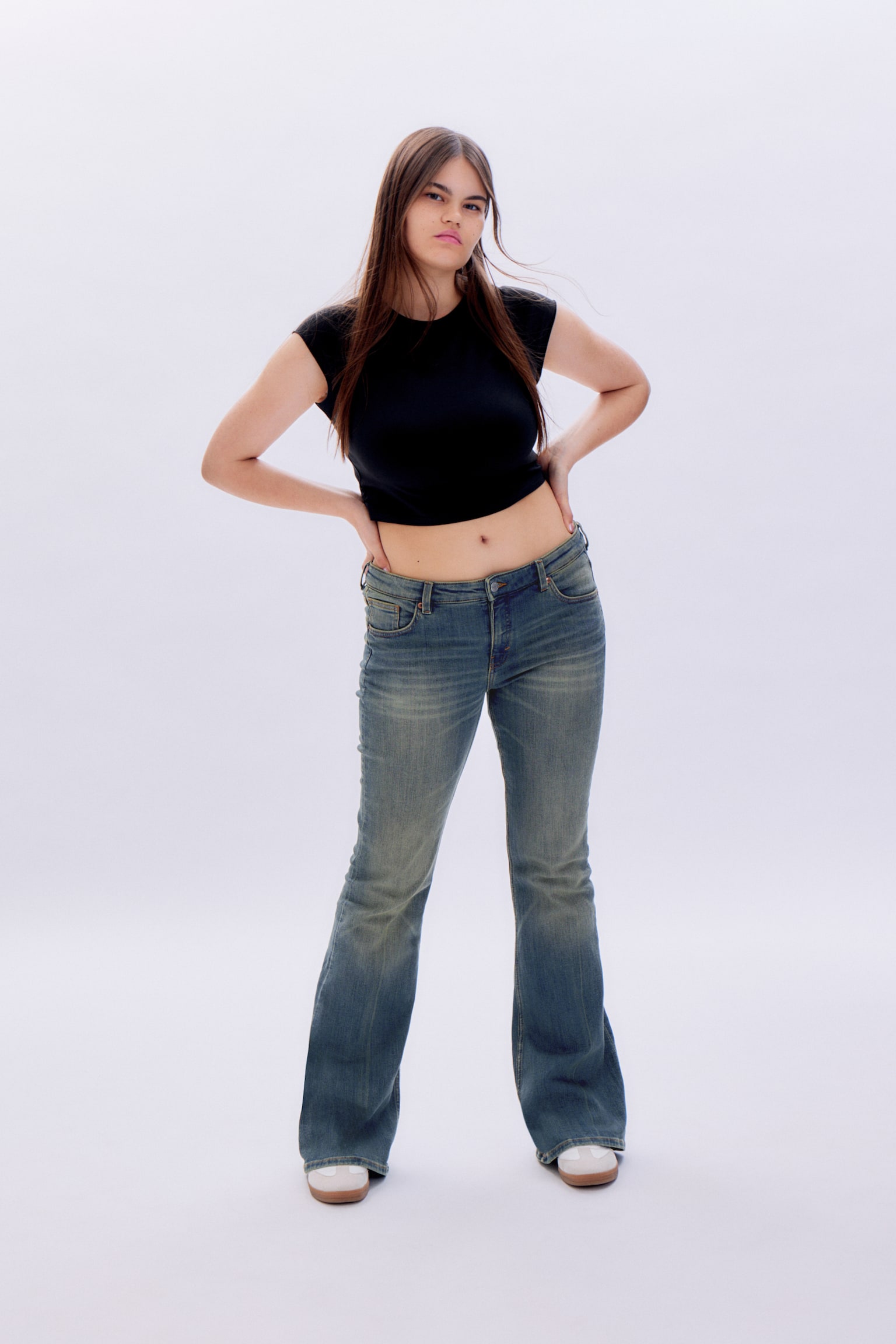 Katsumi Low Waist Flared Jeans - Nikki Blue/Concrete Grey/Space Blue/Ocean Blue/Washed Black - 1