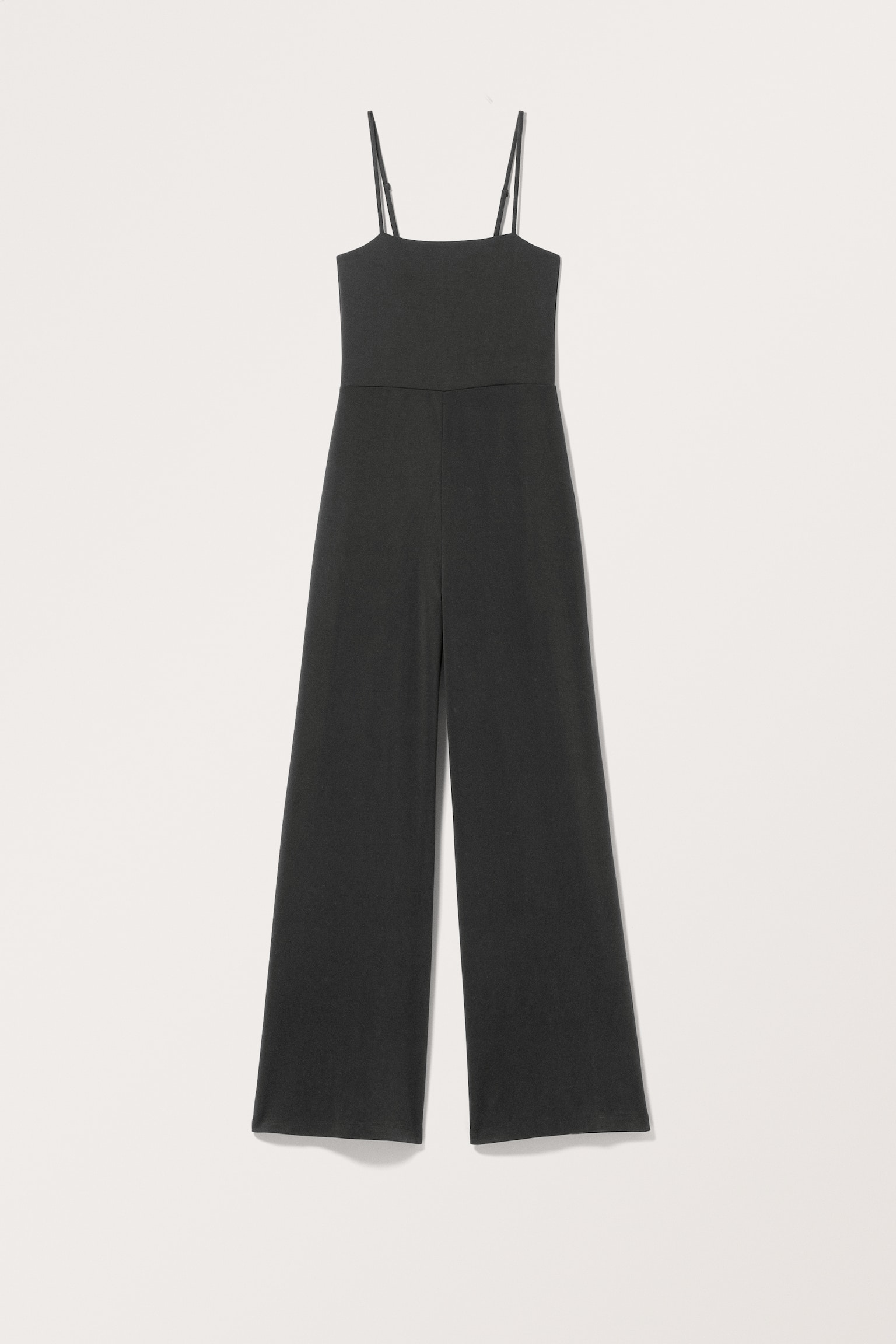 Smooth Sleeveless Jumpsuit - Black/Dark Blue - 1