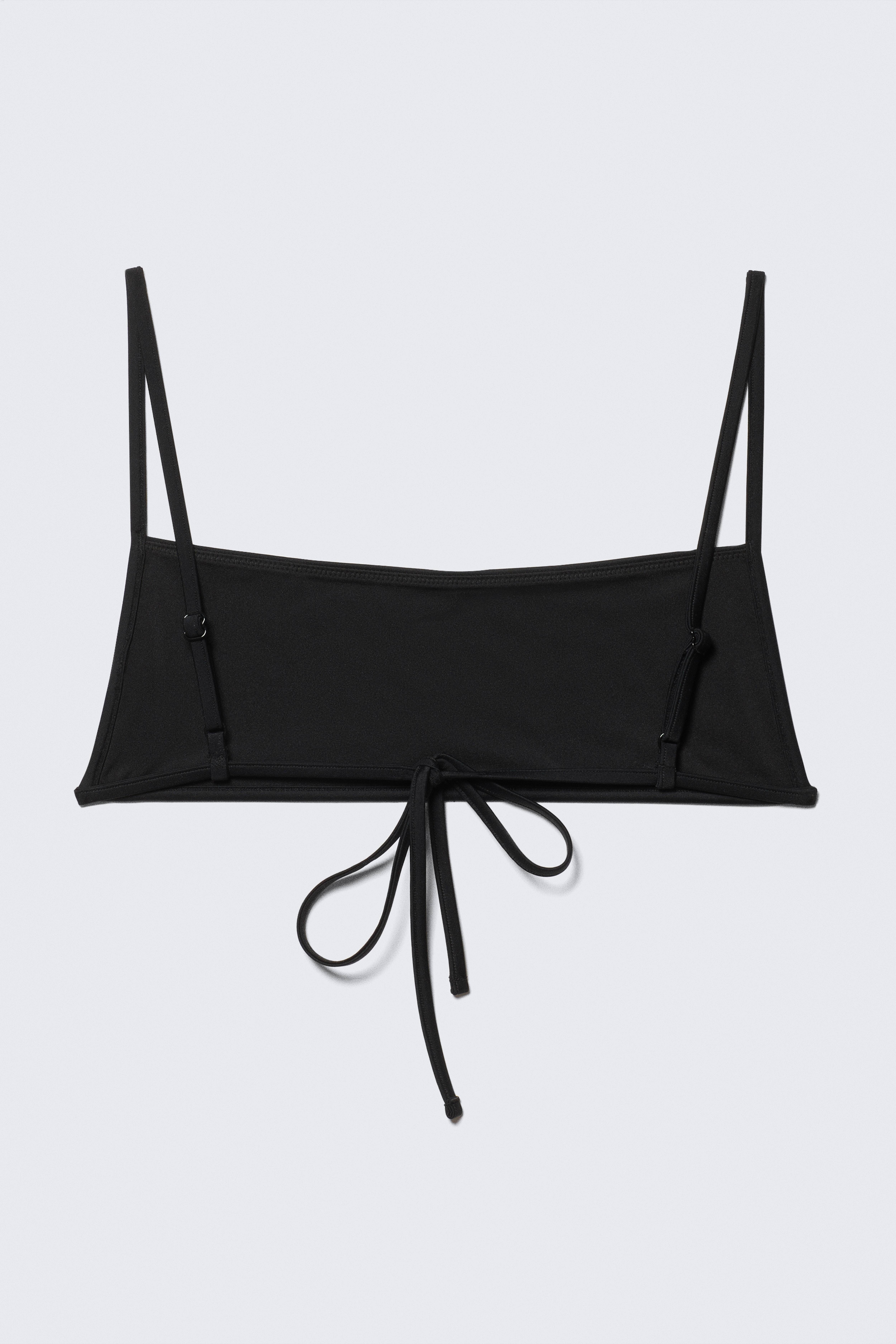 Bikini Soluble Noir Femme - 2 Pièces, Triangle - Se Dissout Après 3 Min Dans L'eau - Blague, Pool Party - 10