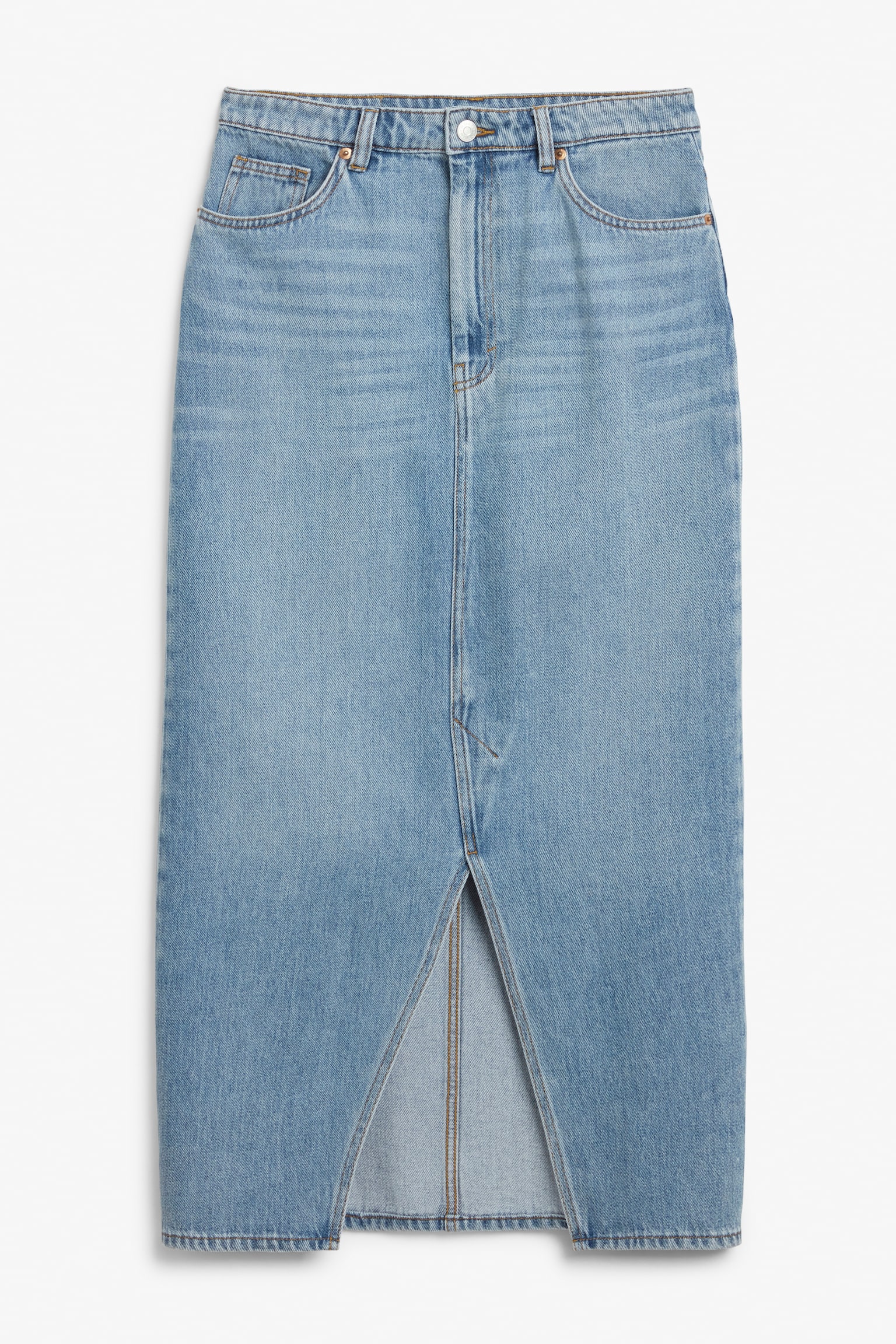 Midi denim skirt - Mid blue/Black/Classic blue/Grey/Blue - 2